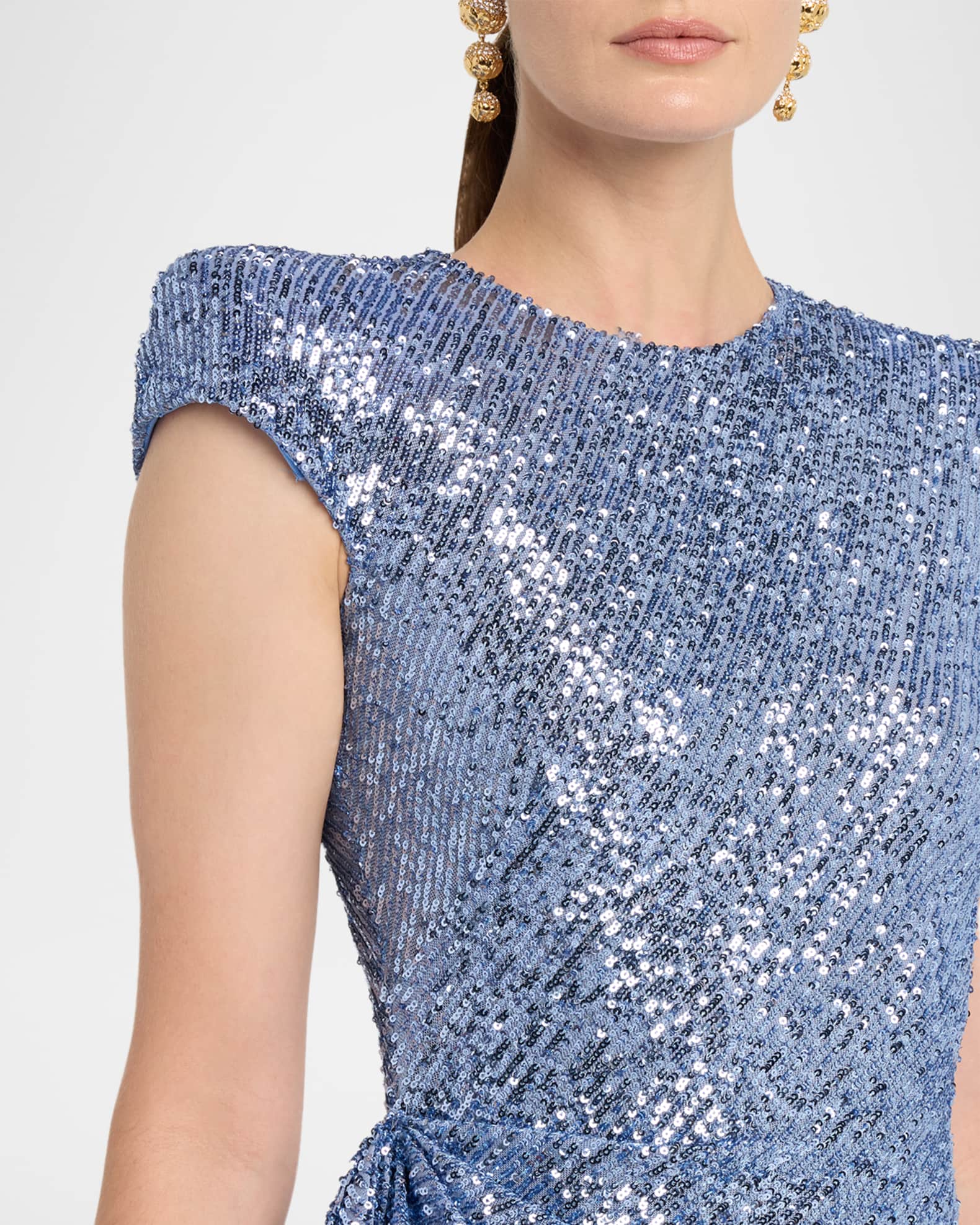 Zoe Sequin Cap Sleeve Dress