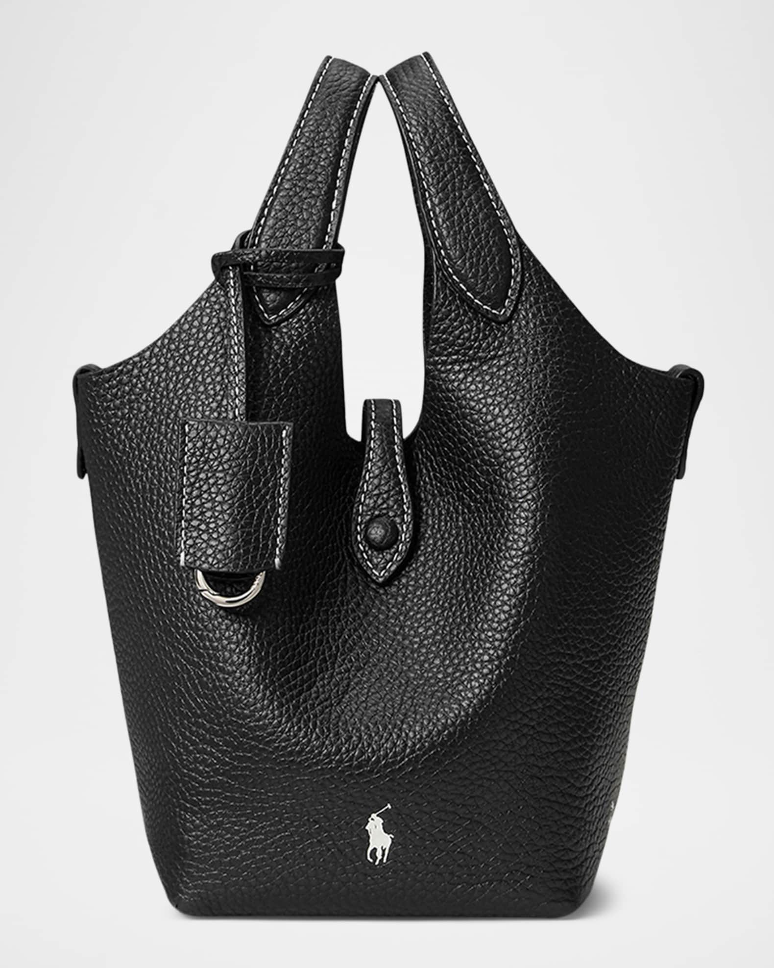 【POLO RALPH LAUREN】Polo Play Leather Small Tote Crossbody Polo Play Leather Small Tote & Crossbody