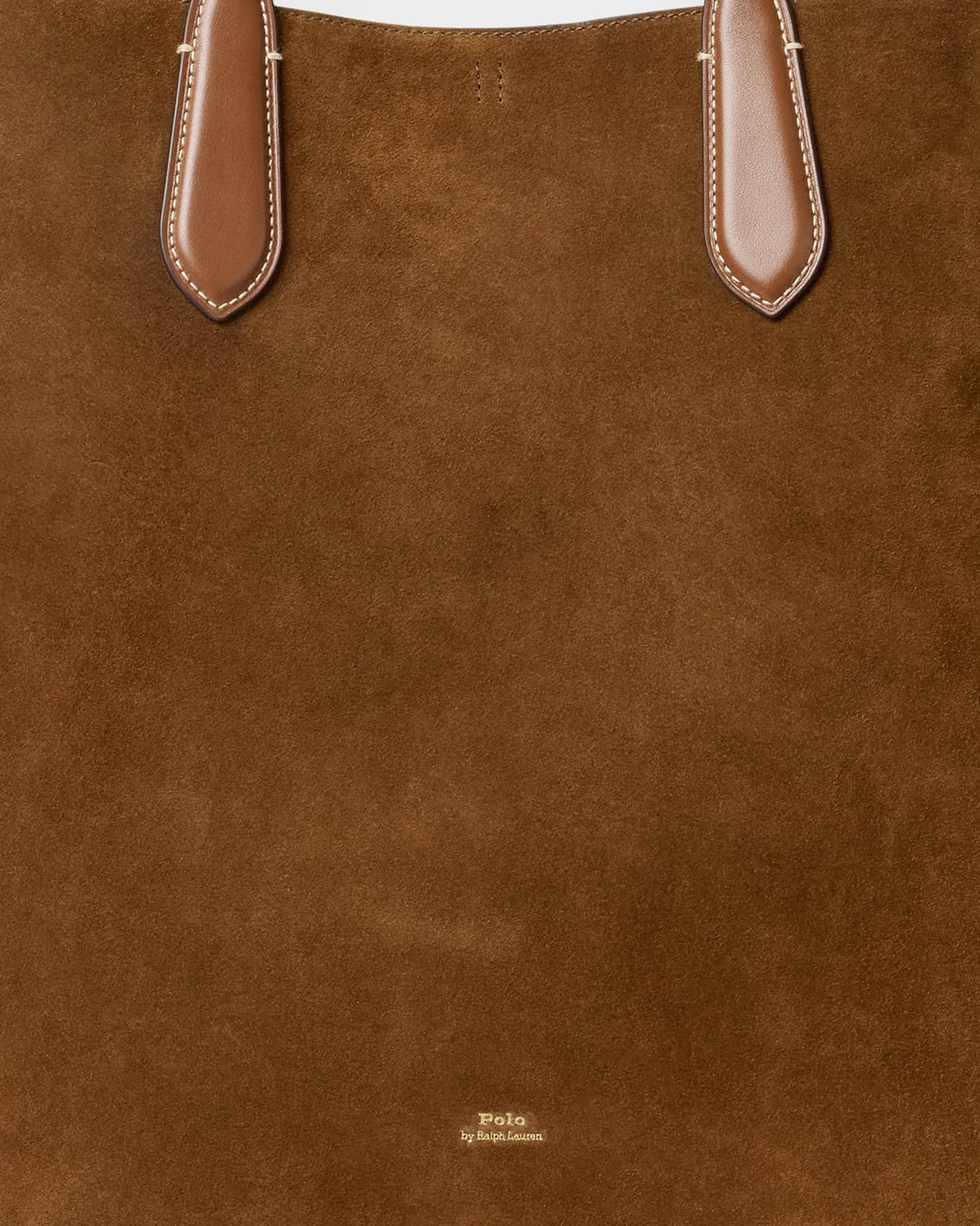 Polo Ralph Lauren Bellport Suede North-South Tote Bag