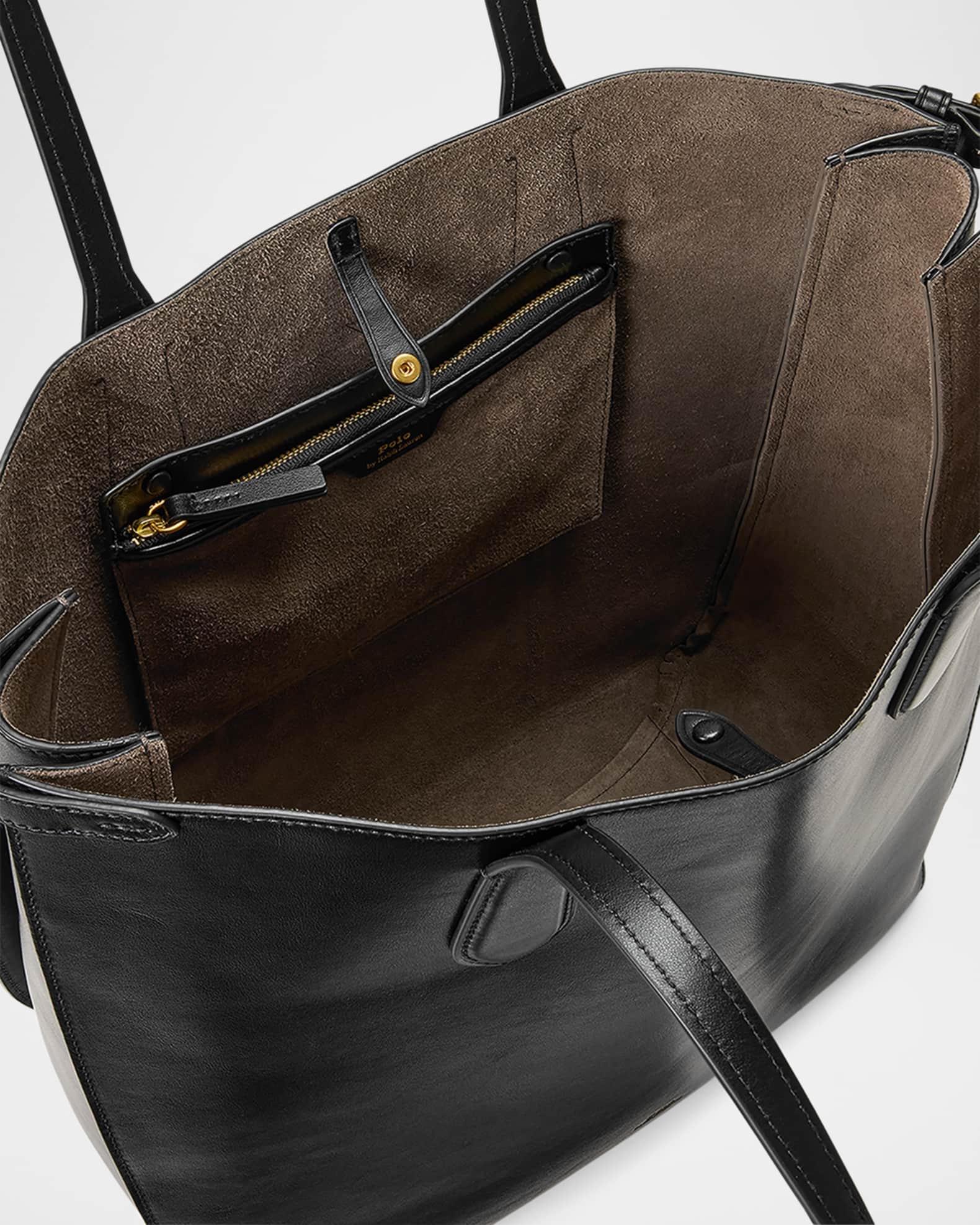 POLO RALPH LAUREN ベルポート ノースサウス トートバッグ Bellport レザー ノースサウス トート | ラルフ ローレン公式