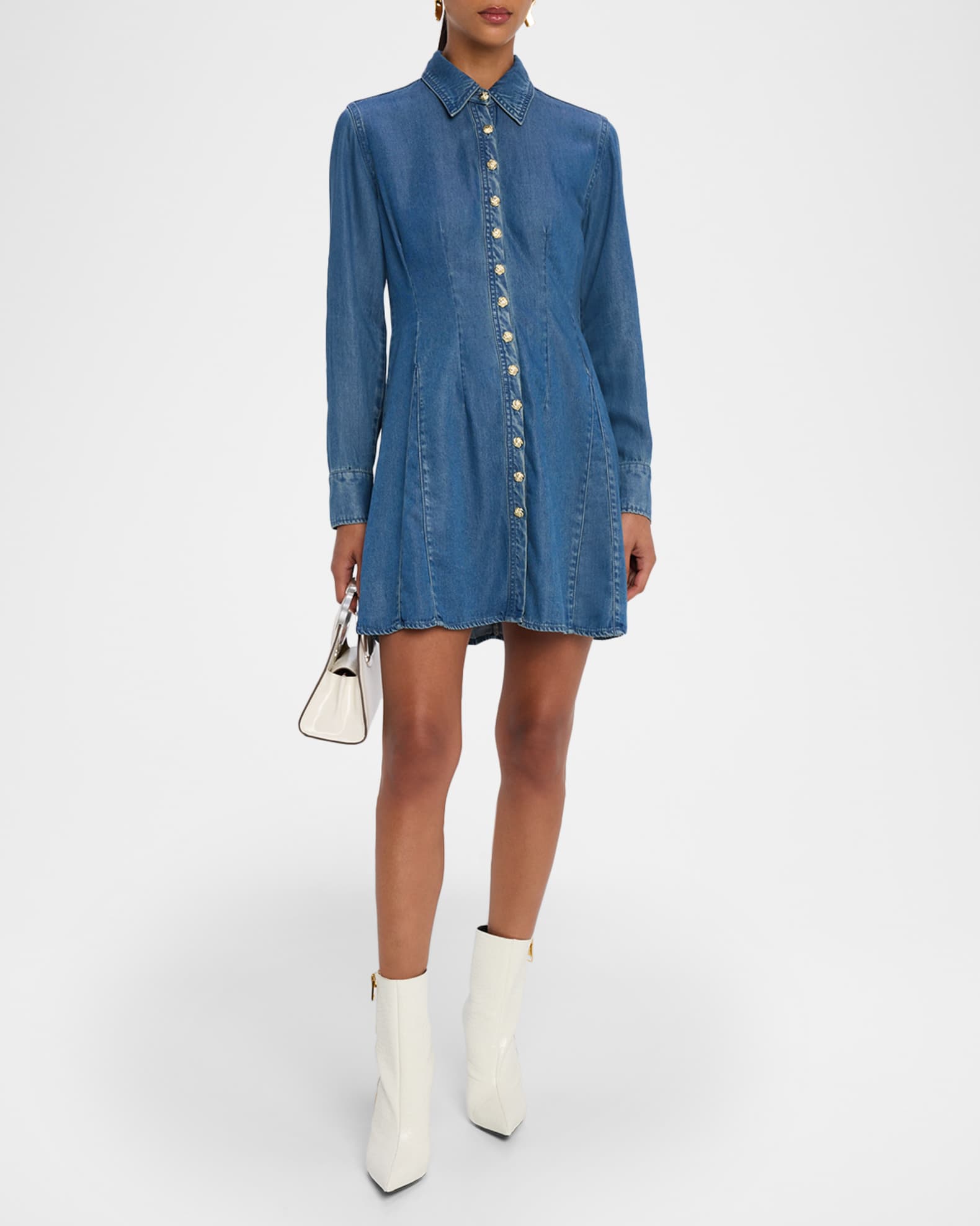 Clemente Long-Sleeve Shirtdress 1