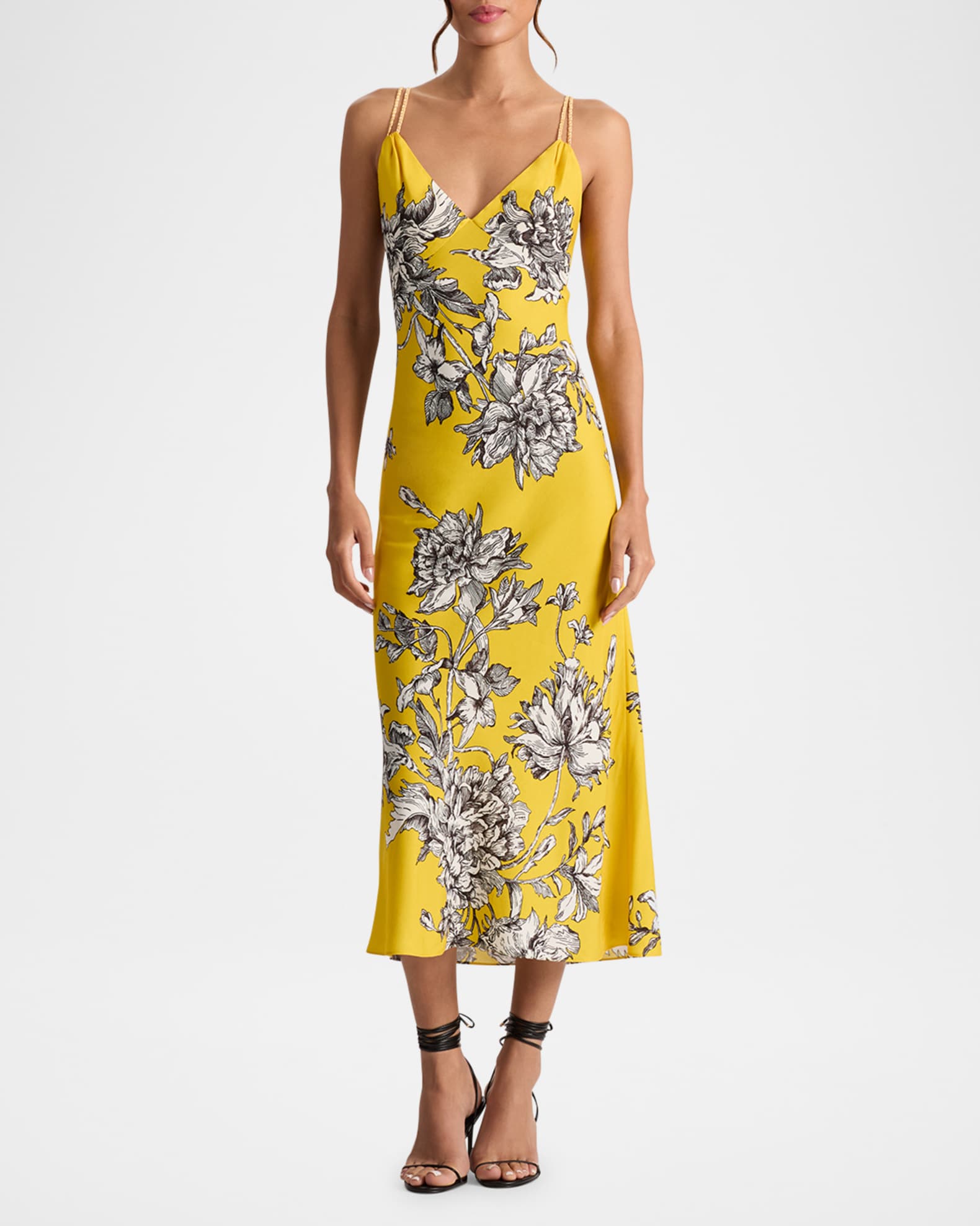 ワンピース Alice + Olivia floral Midi Dress 0400020922644_FALLINGFORYOUOFF