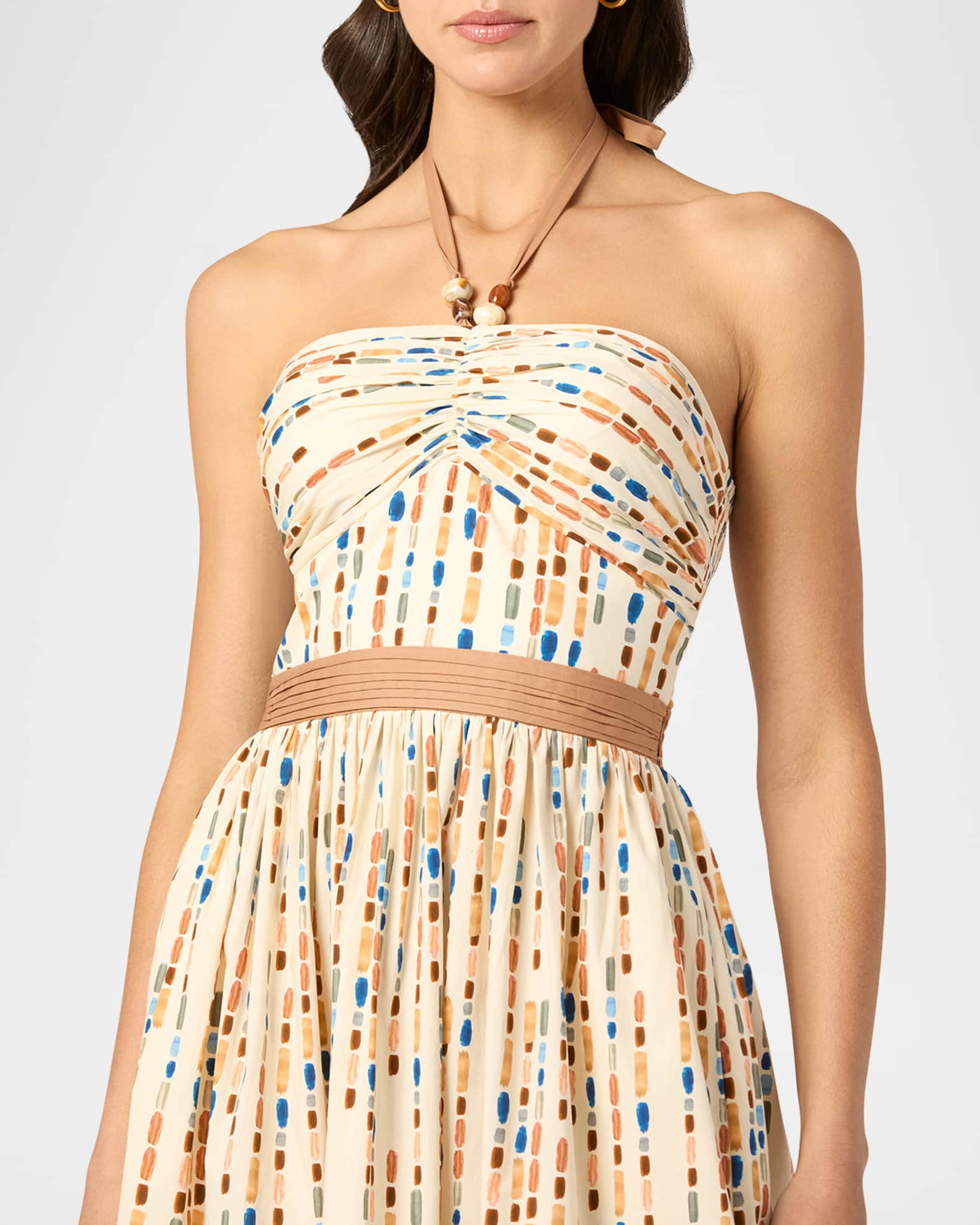 knee length dresses for ladies Petal and Pup Women's Saskia Strapless Midi Dress main image 0