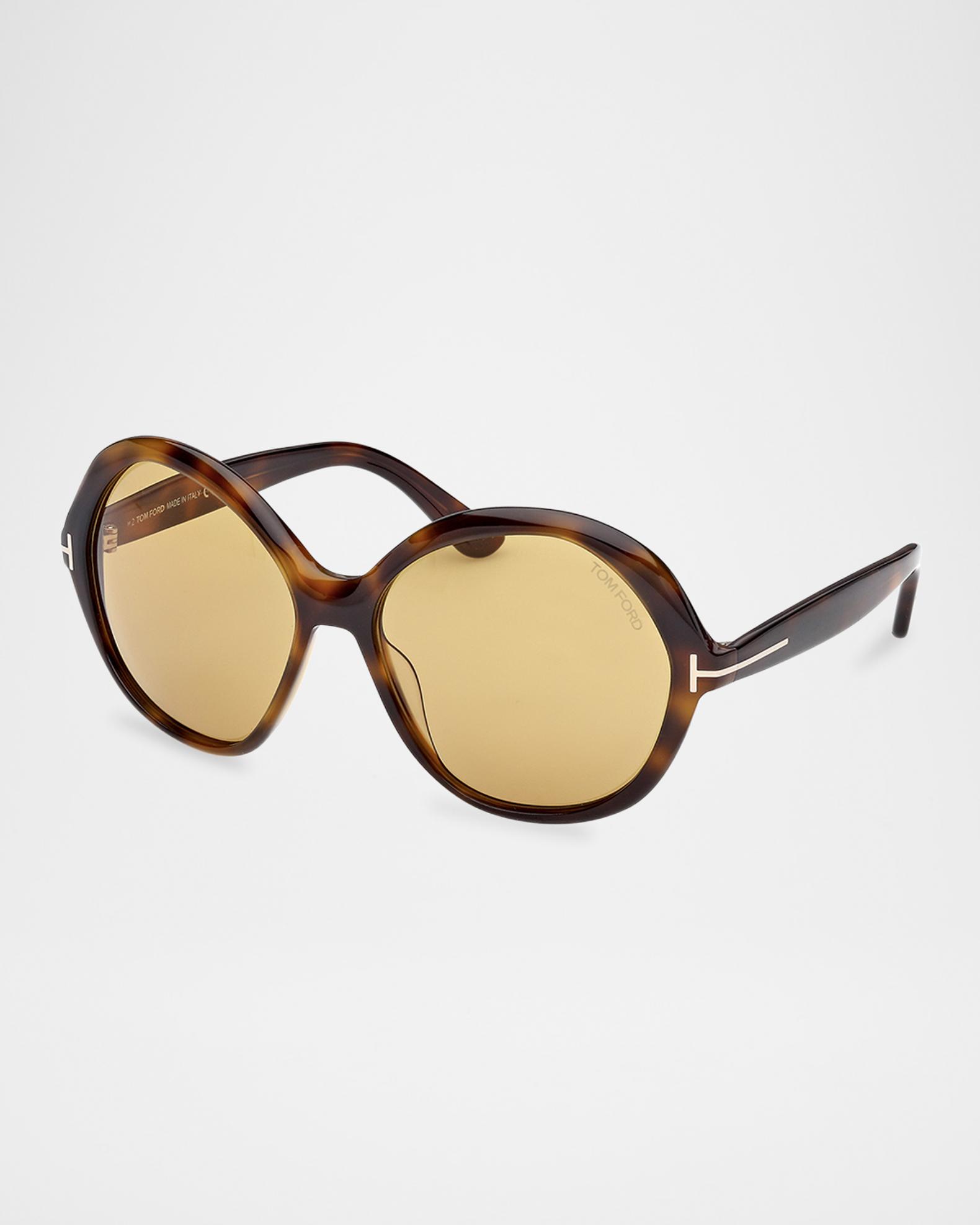 NWT Tom Ford Annabelle-02 FT1282 54F Round Oversized Sunglasses Authentic TOM FORD Annabelle Sunglasses – More Than You Can Imagine main image 3