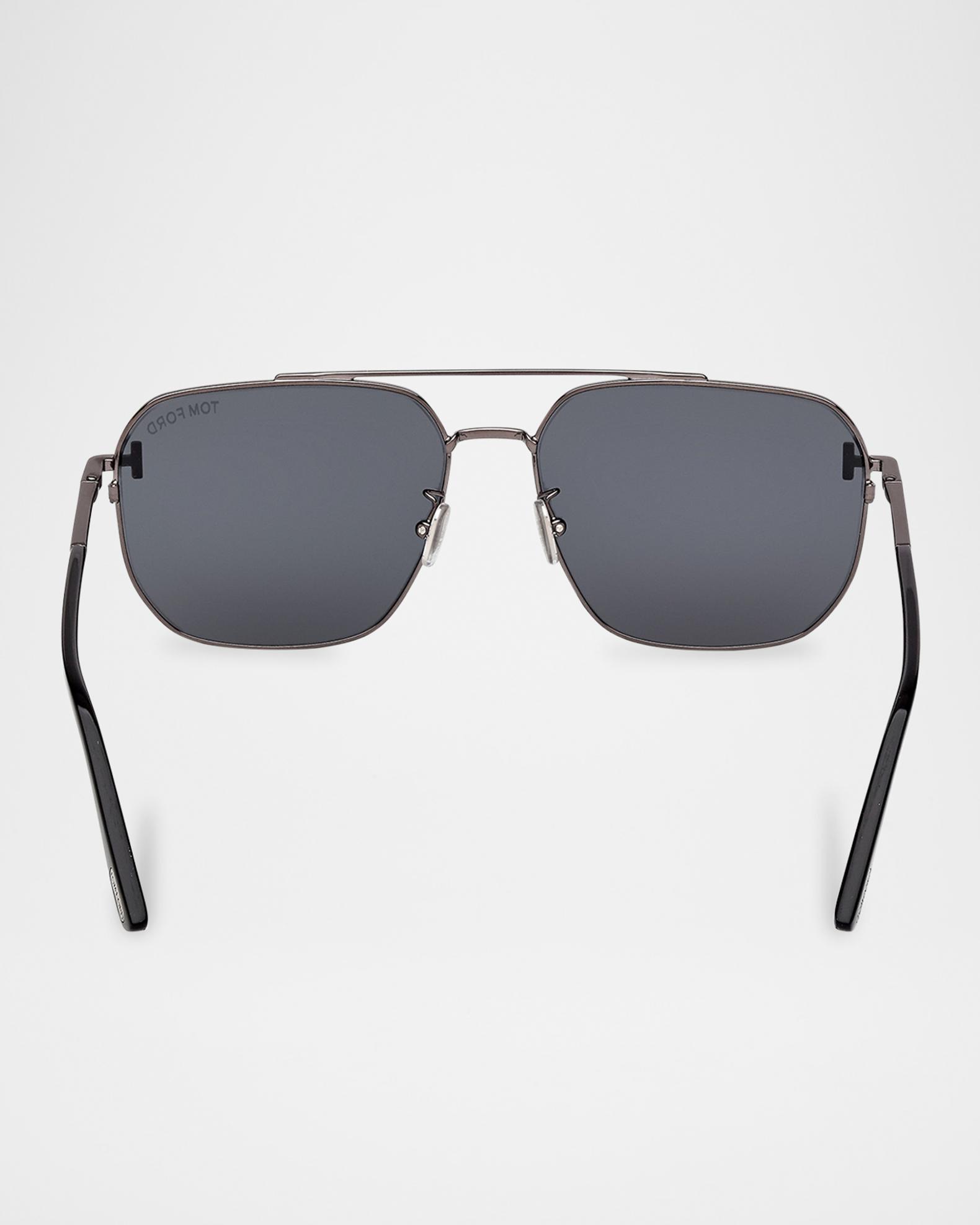 TOM FORD Men's FT1249-KM Metal Square Sunglasses | Neiman Marcus