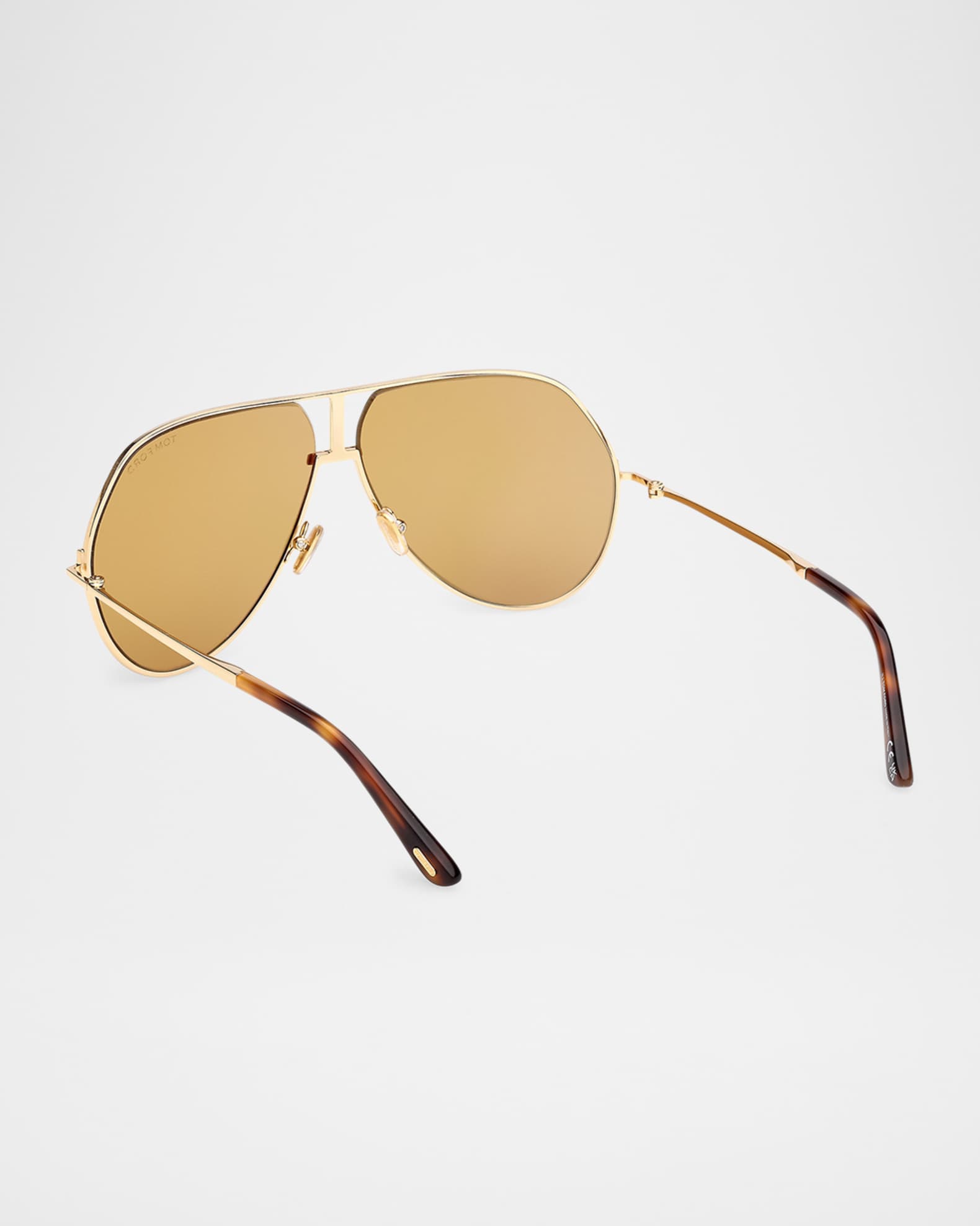 Men's Rickie-02 Metal Aviator Sunglasses 1