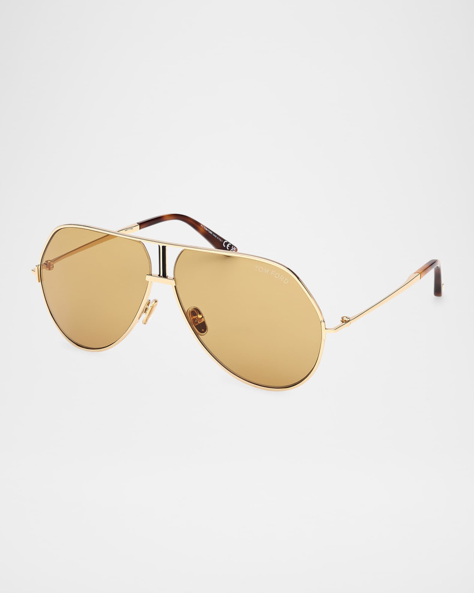 TOM FORD Men's Rickie-02 Metal Aviator Sunglasses | Neiman Marcus