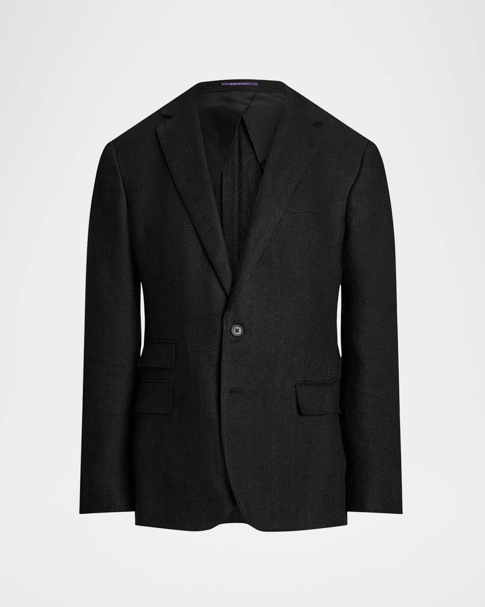 Men's Kent Herringbone Two-Button Sport Coat 0