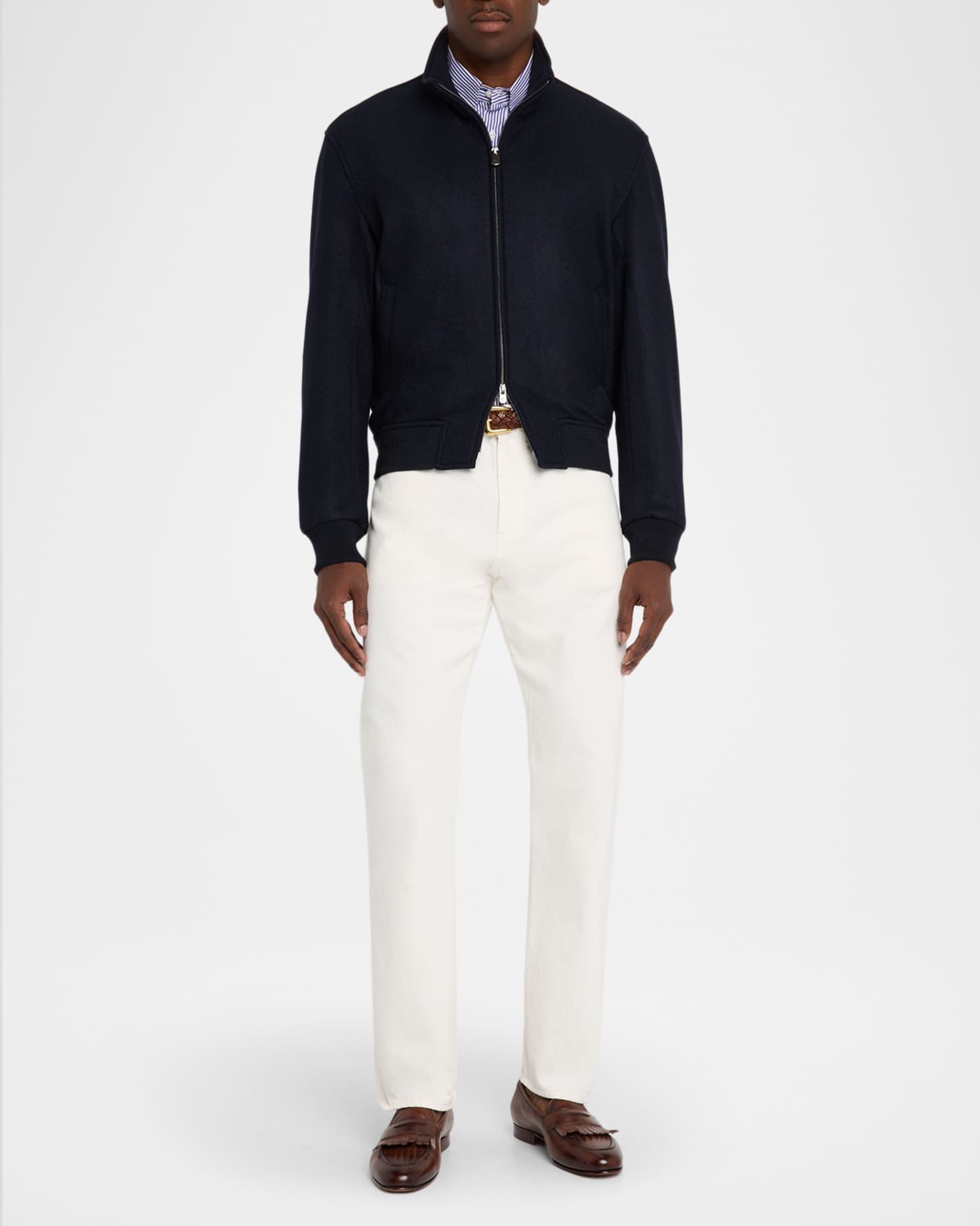 Ralph Lauren Purple Label Men's Double-Face Cashmere Full-Zip