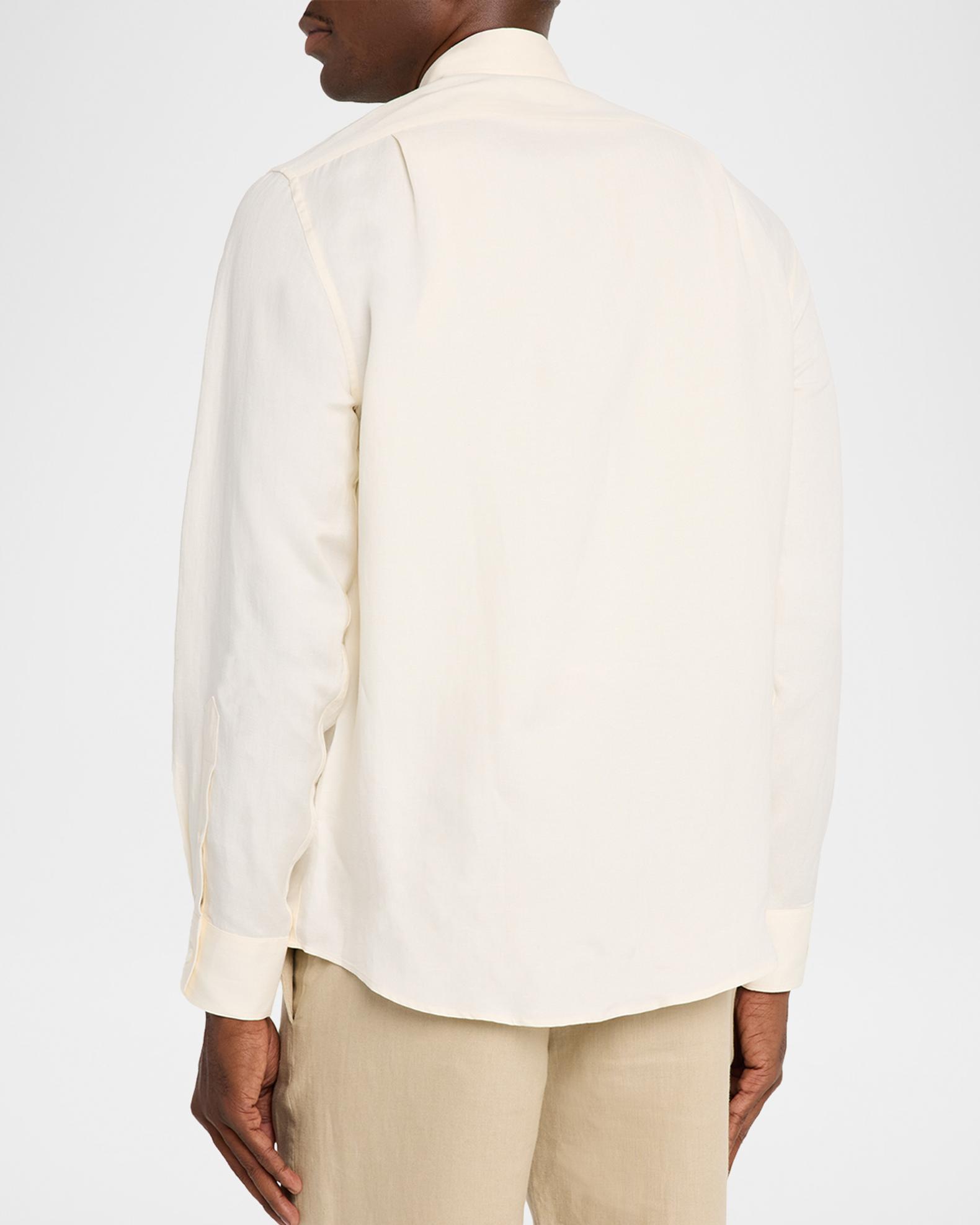 Ralph Lauren Purple Label Silk-Linen Shirt | Neiman Marcus