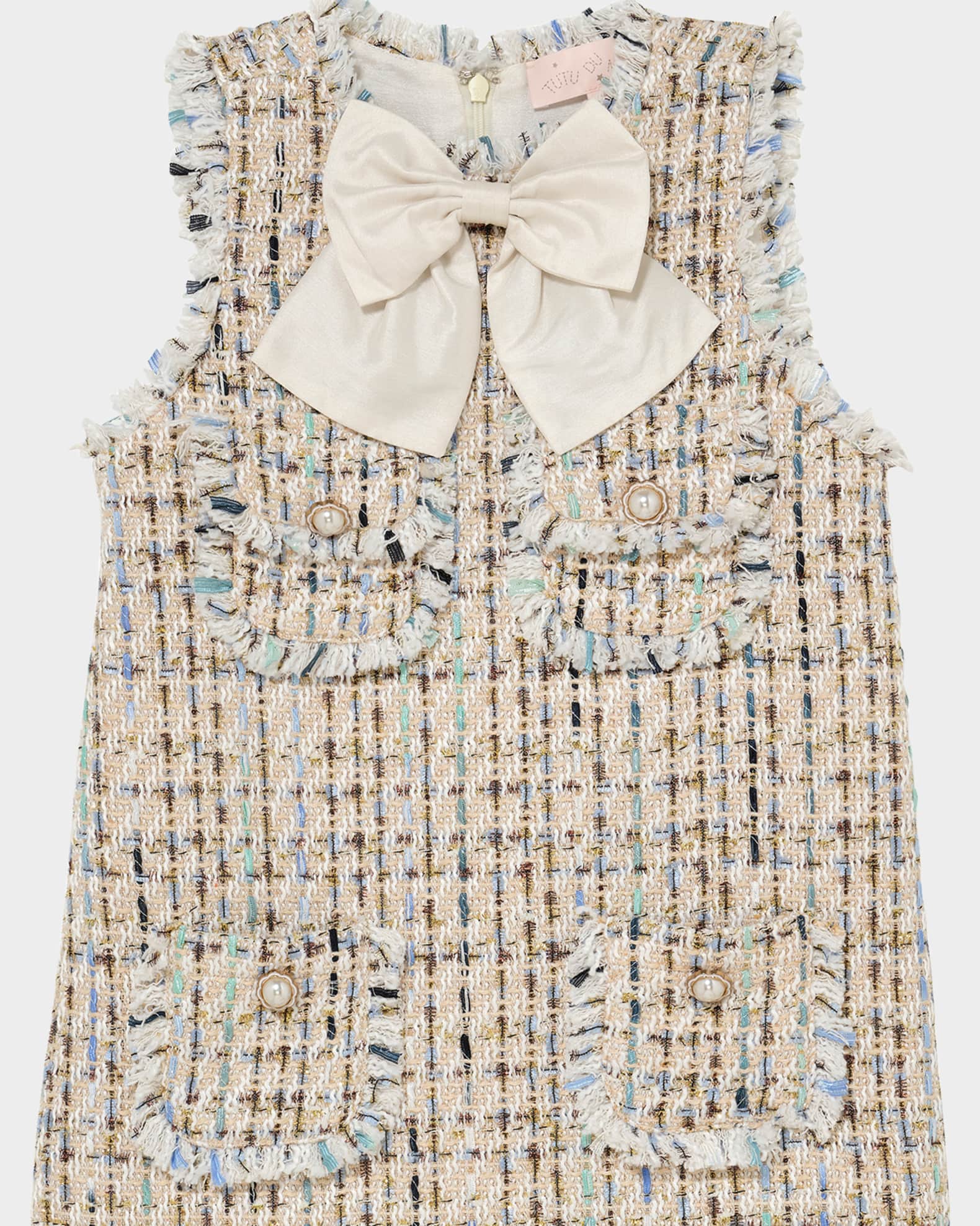 Tutu Du Monde Girl's Texas Hold 'Em Sleeveless Tweed Dress, Size 3T-11 |  Neiman Marcus