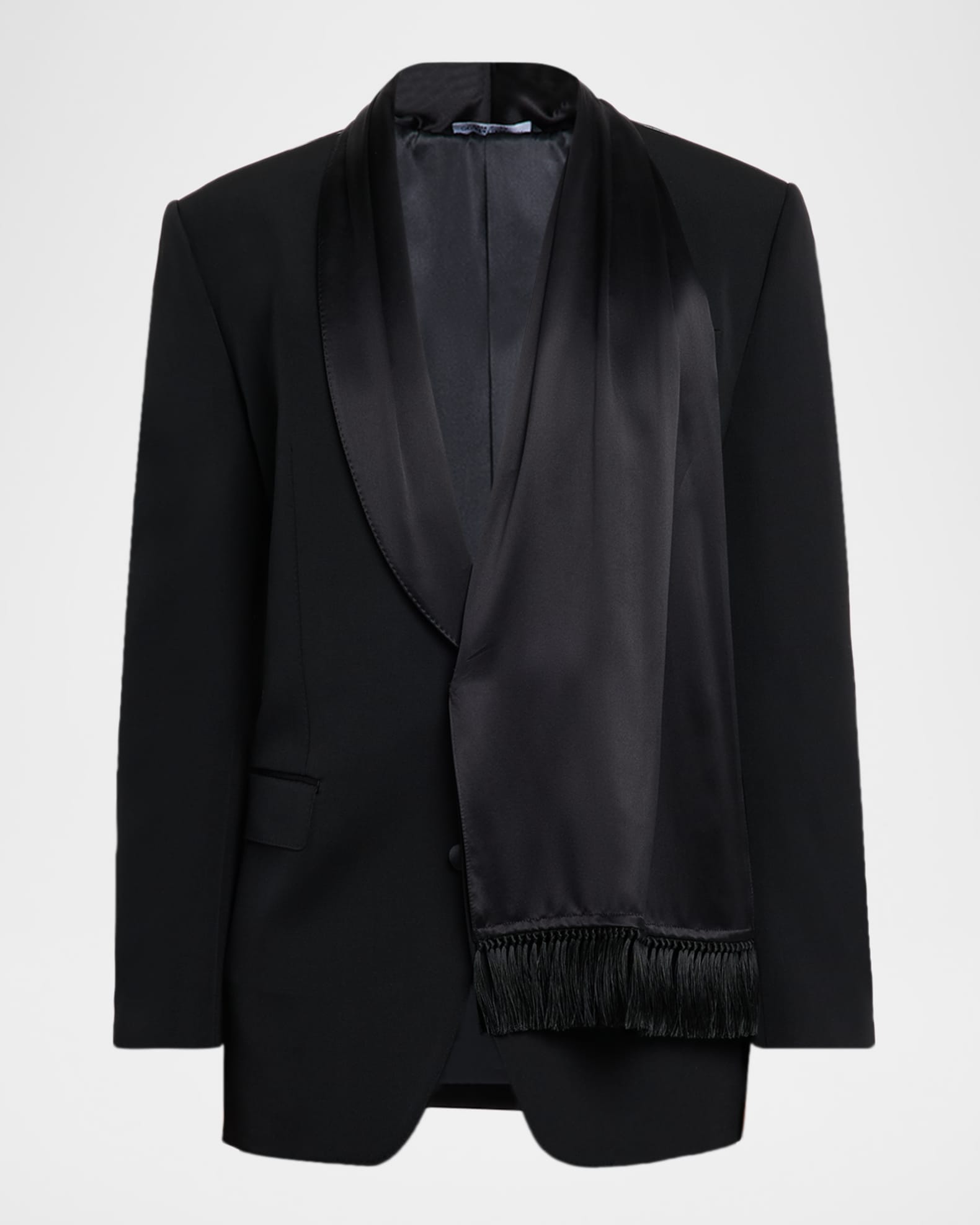 Dolce&Gabbana Men's Silk Scarf and Shawl-Lapel Dinner Jacket