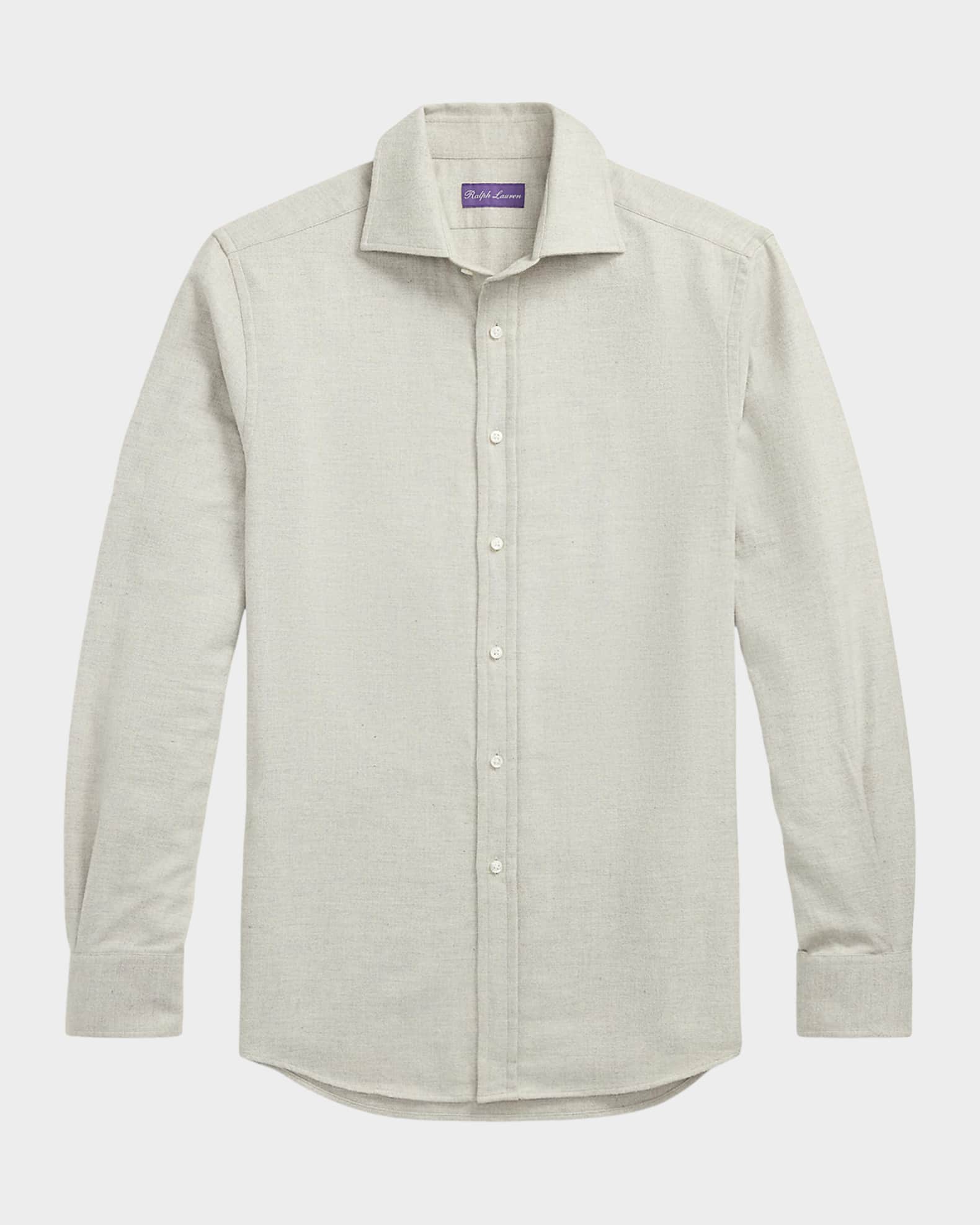 Ralph Lauren Purple Label Men's Tonal Herringbone Button-Down Shirt ...