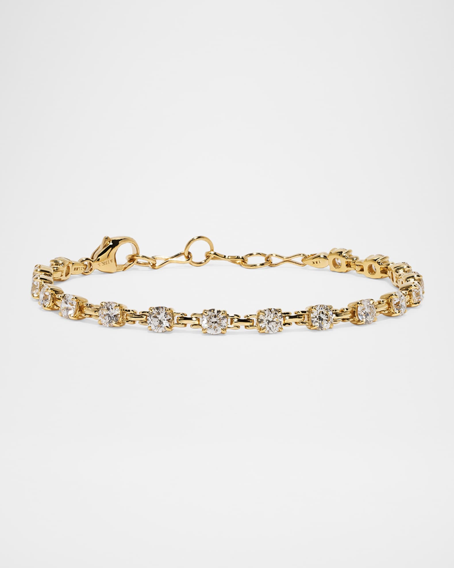 18K Yellow Gold Pirouette Large Diamond Bracelet 0