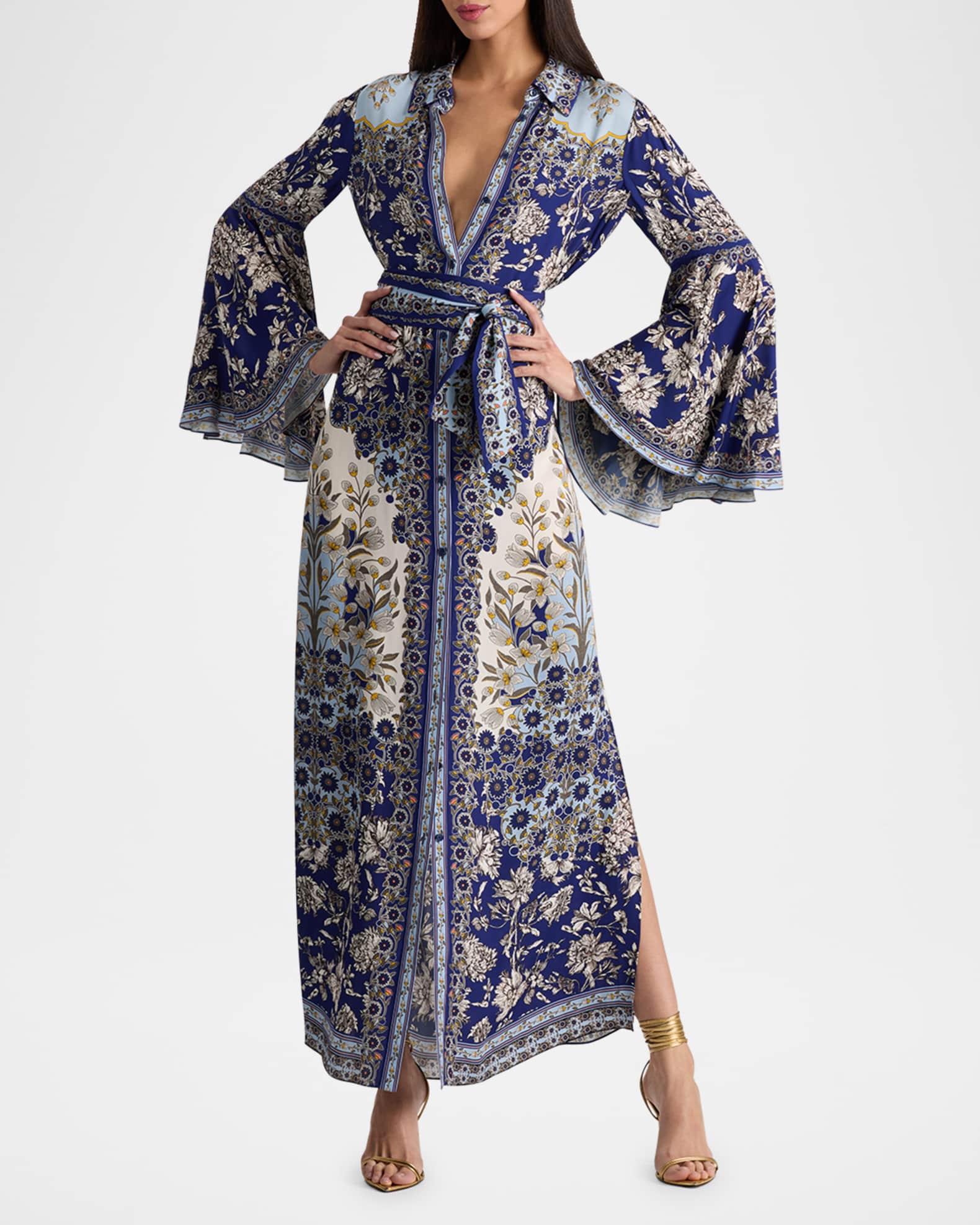 Chassidy Forevermore Bell-Sleeve Shirtdress 1