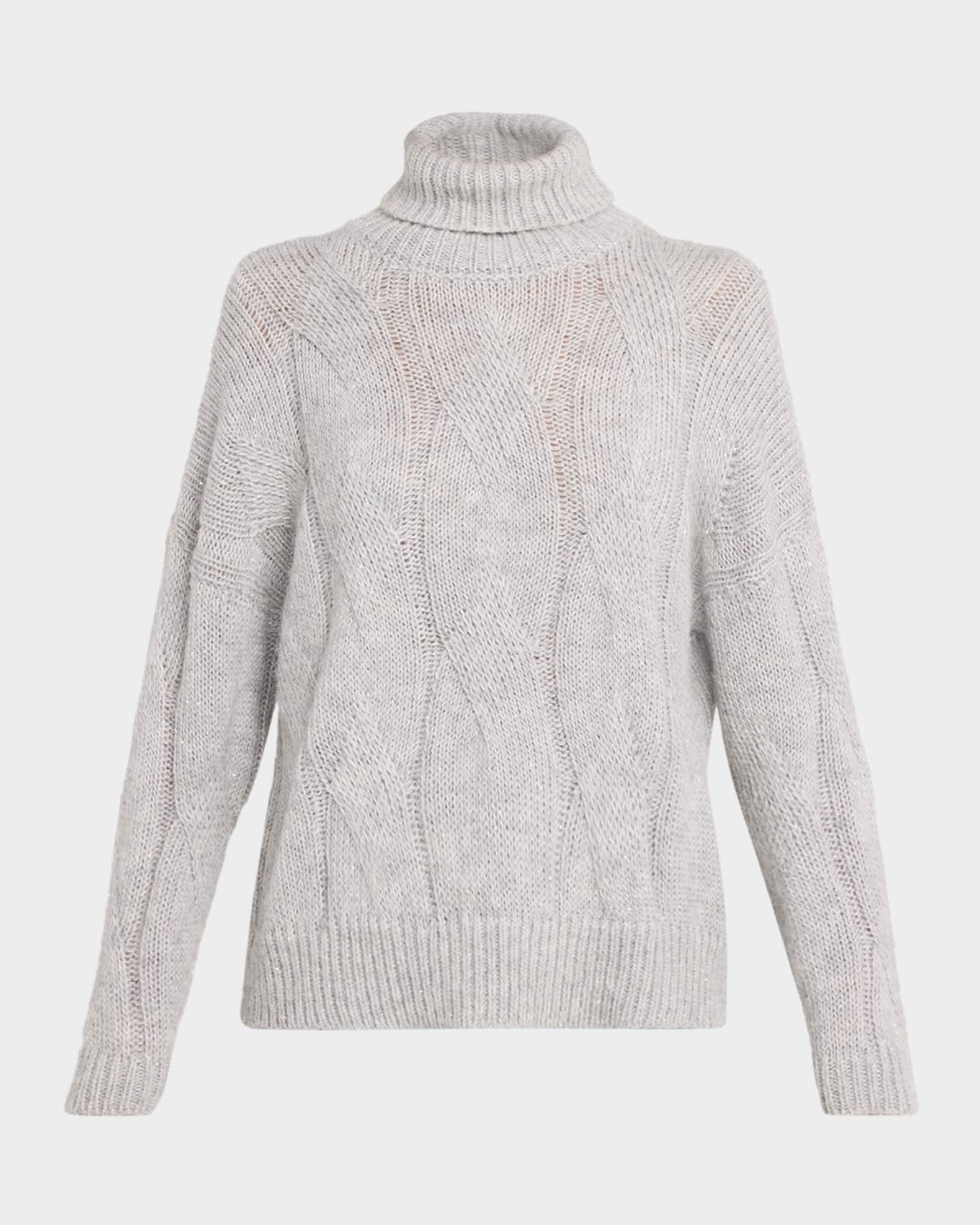 PESERICO　ラメニット　アルパカ　カシミヤ　シルク　大きめ　イタリア製 Alpaca, cashmere, silk and wool yarn sweater | Peserico US