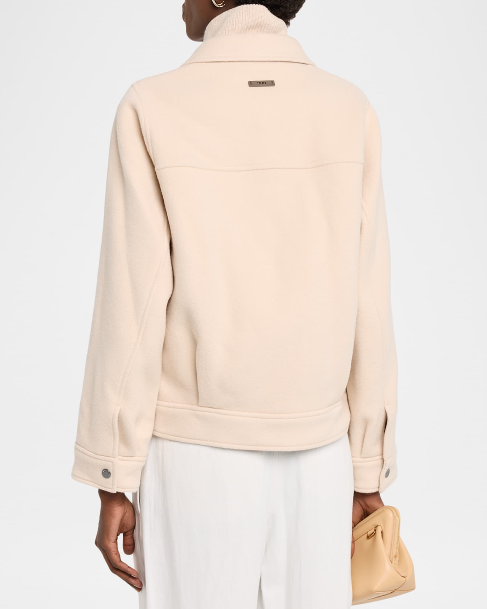 Peserico Wool and Cashmere Double Cloth Jacket | Neiman Marcus