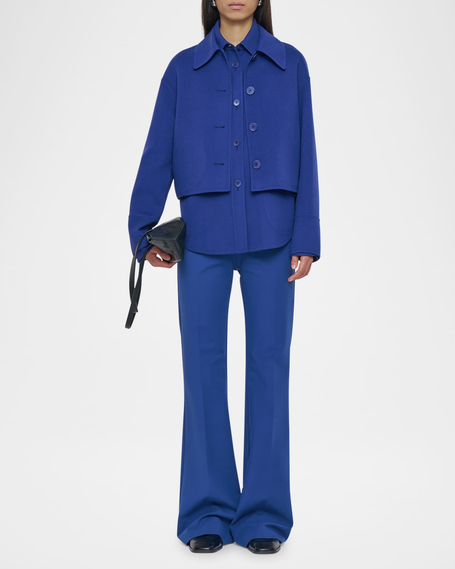 Gerrard Cropped Double-Face Wool Jacket 1