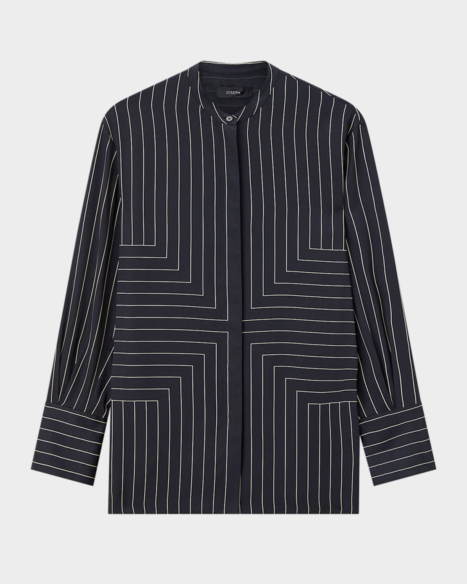 Athena Geometric Striped Blouse 0