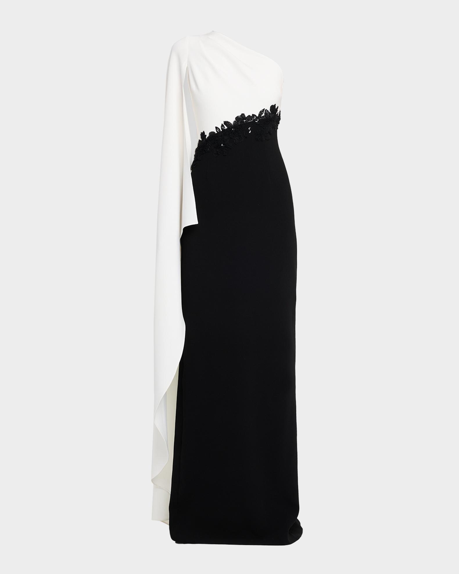 ralph lauren one shoulder cape dress Cape Georgette One-Shoulder Jumpsuit for Women