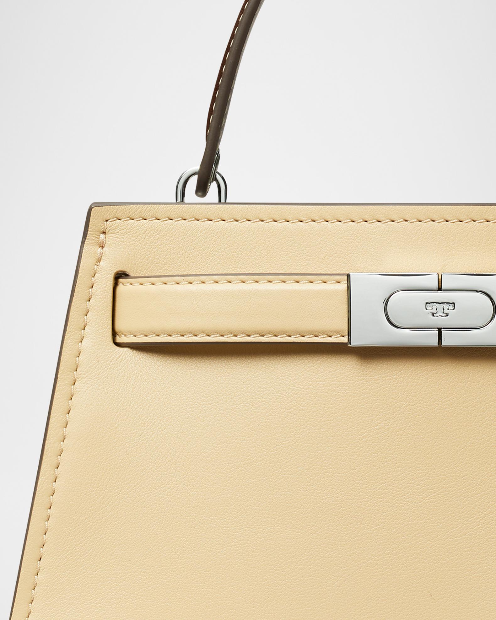 Tory Burch Mini Smooth Leather Top-Handle Bag | Neiman Marcus