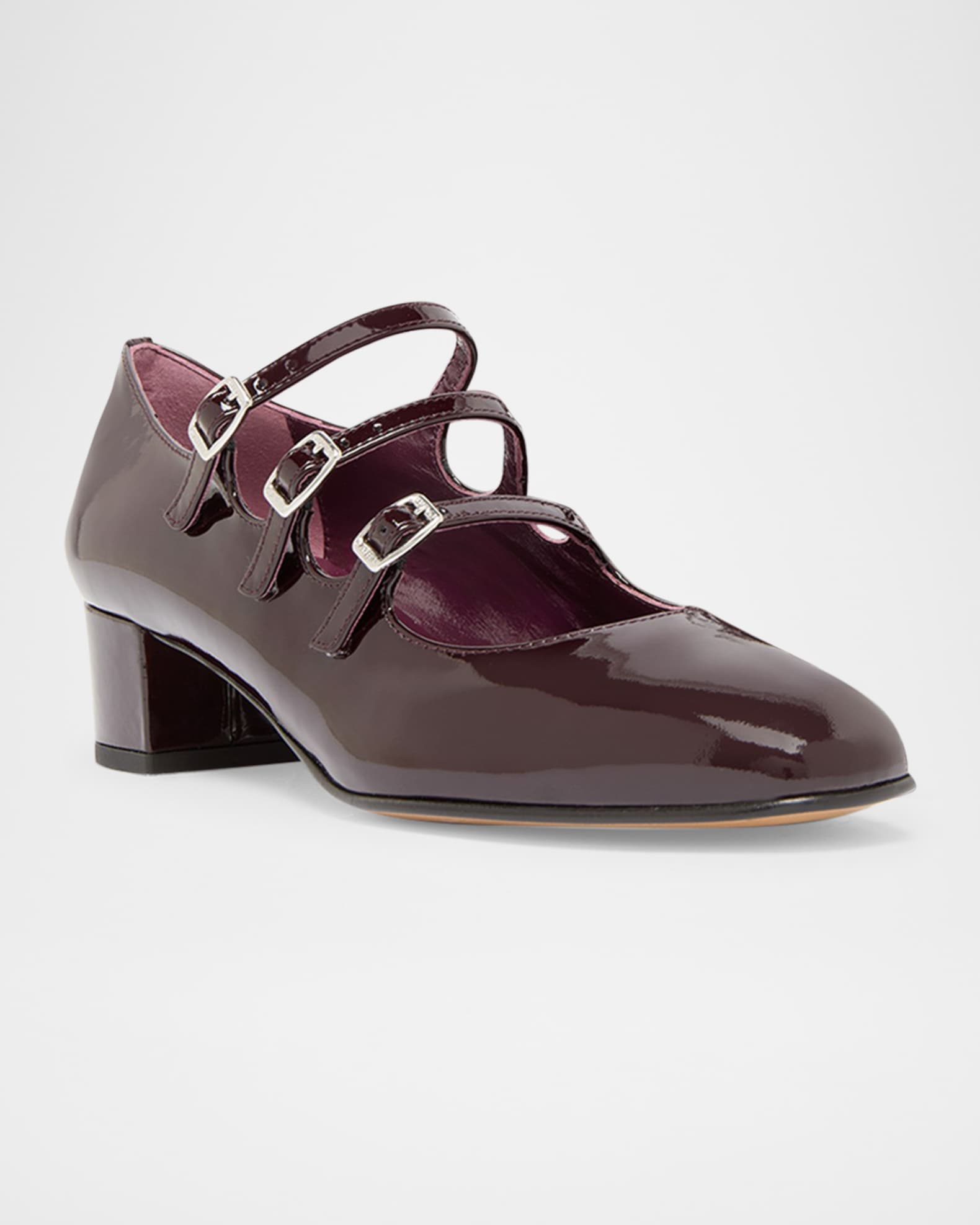 Kina Three-Strap Mary Jane Pumps 1