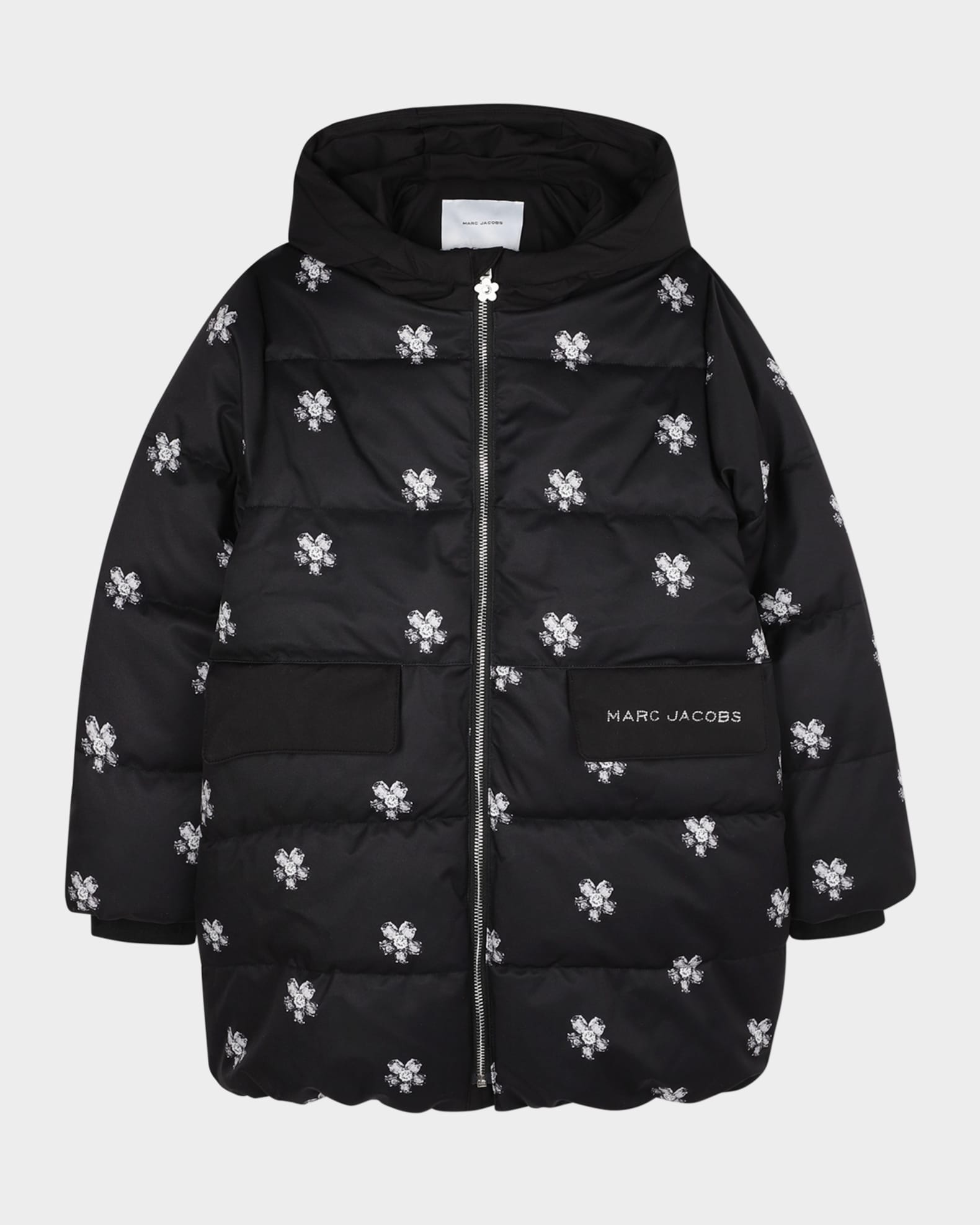 Marc Jacobs Girl's Puffer Jacket With Jewels Print, Size 8-14