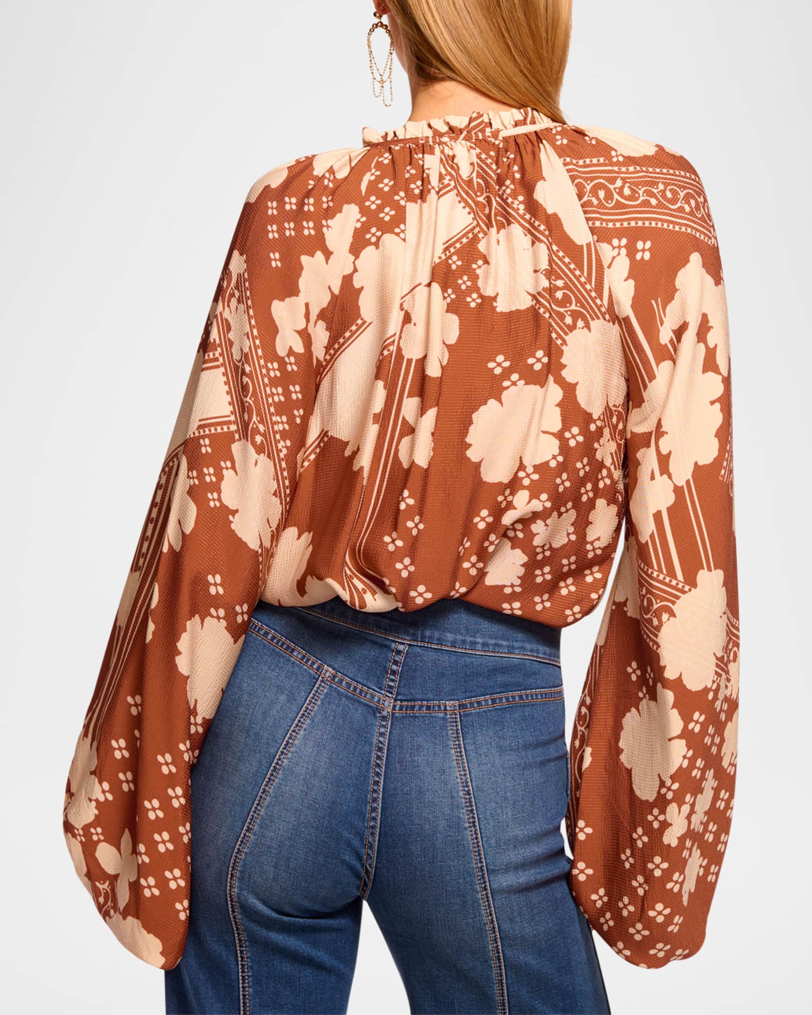 Aaron Voluminous V-Neck Blouse 1
