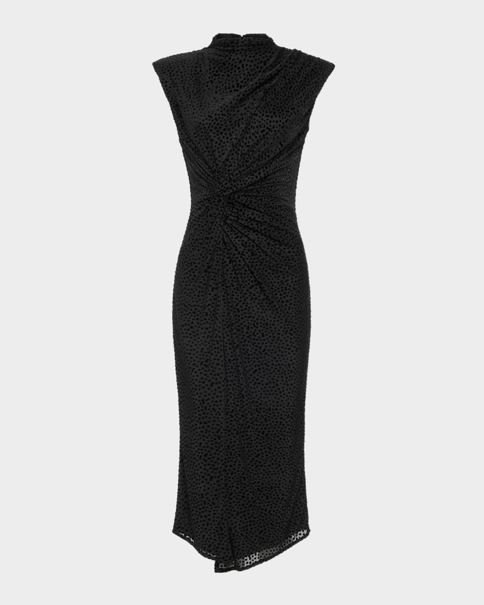 Ramy Brook Lee Mock-Neck Midi Dress | Neiman Marcus