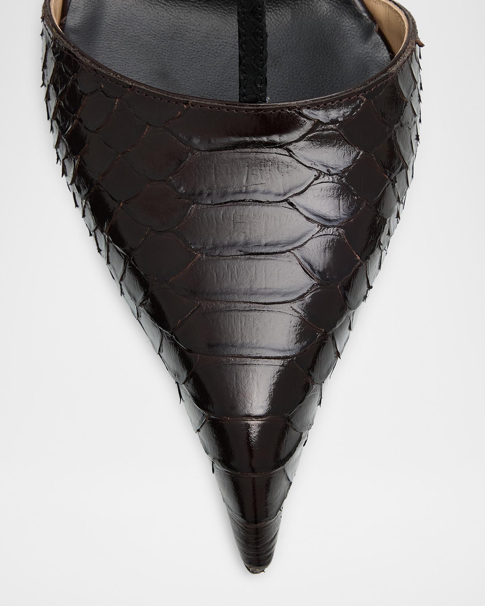 TOM FORD Python-Effect Stiletto T-Strap Pumps | Neiman Marcus