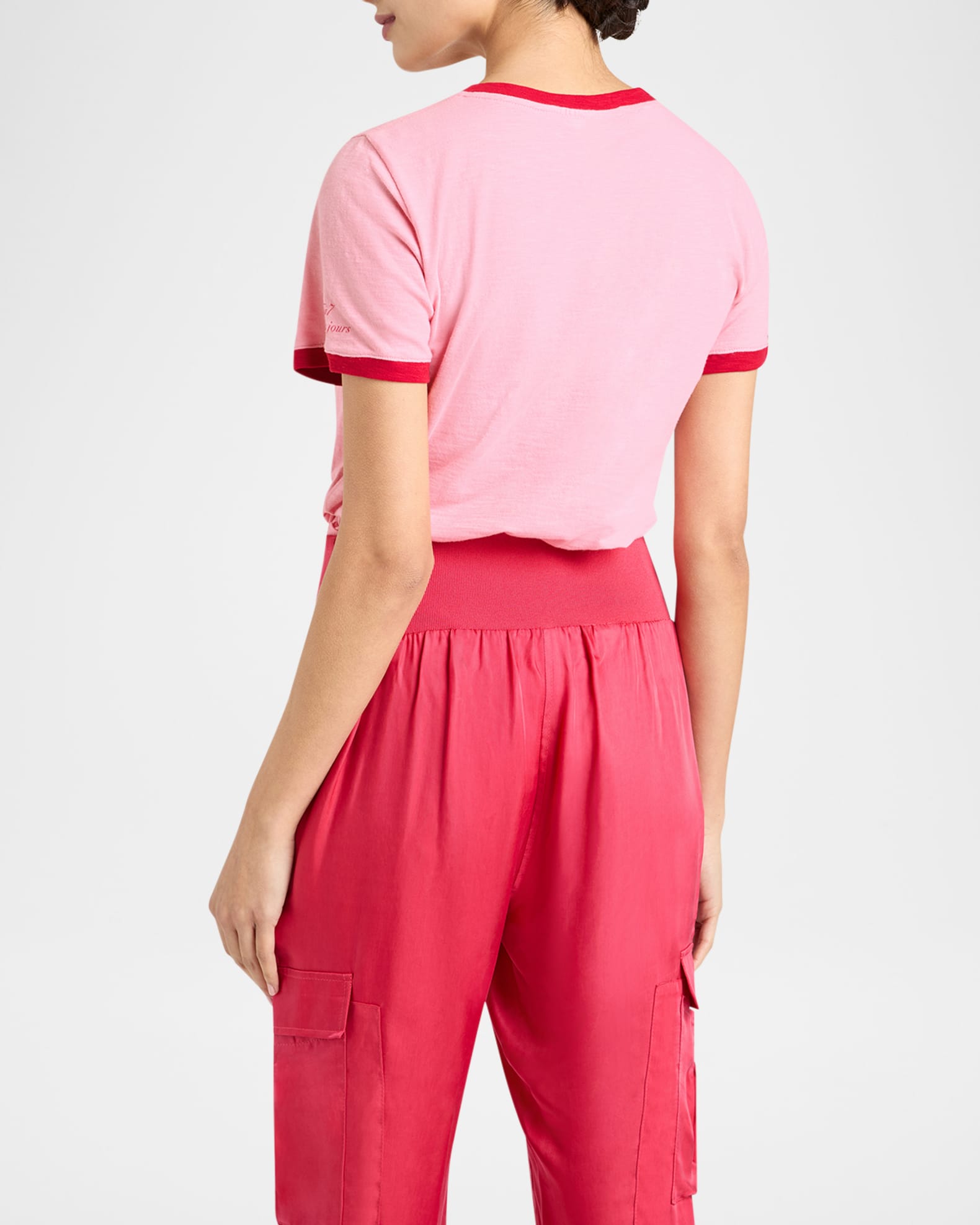 Je Taime Paris Shrunken Ringer Tee