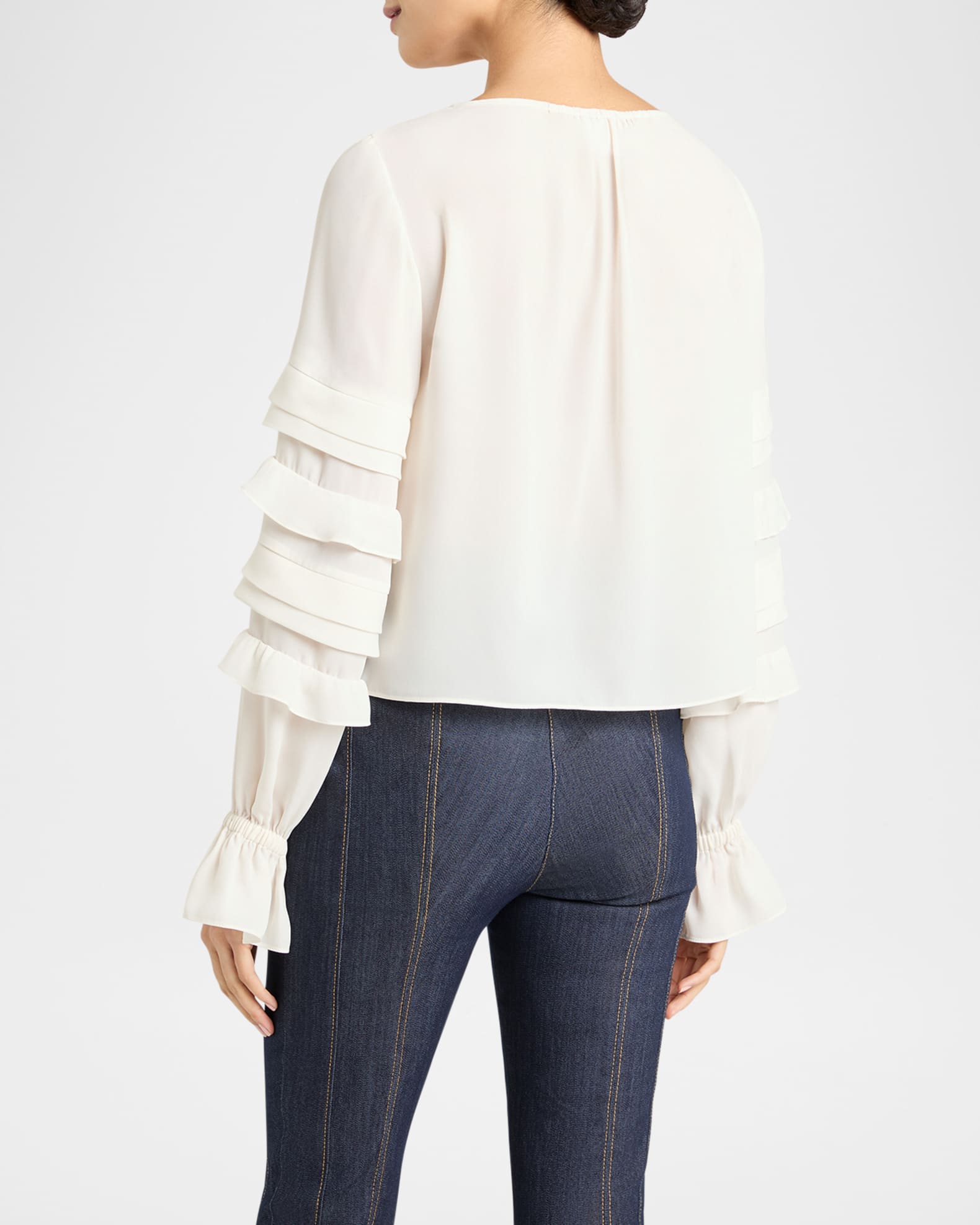 Anta Ruffled Long-Sleeve Top 1