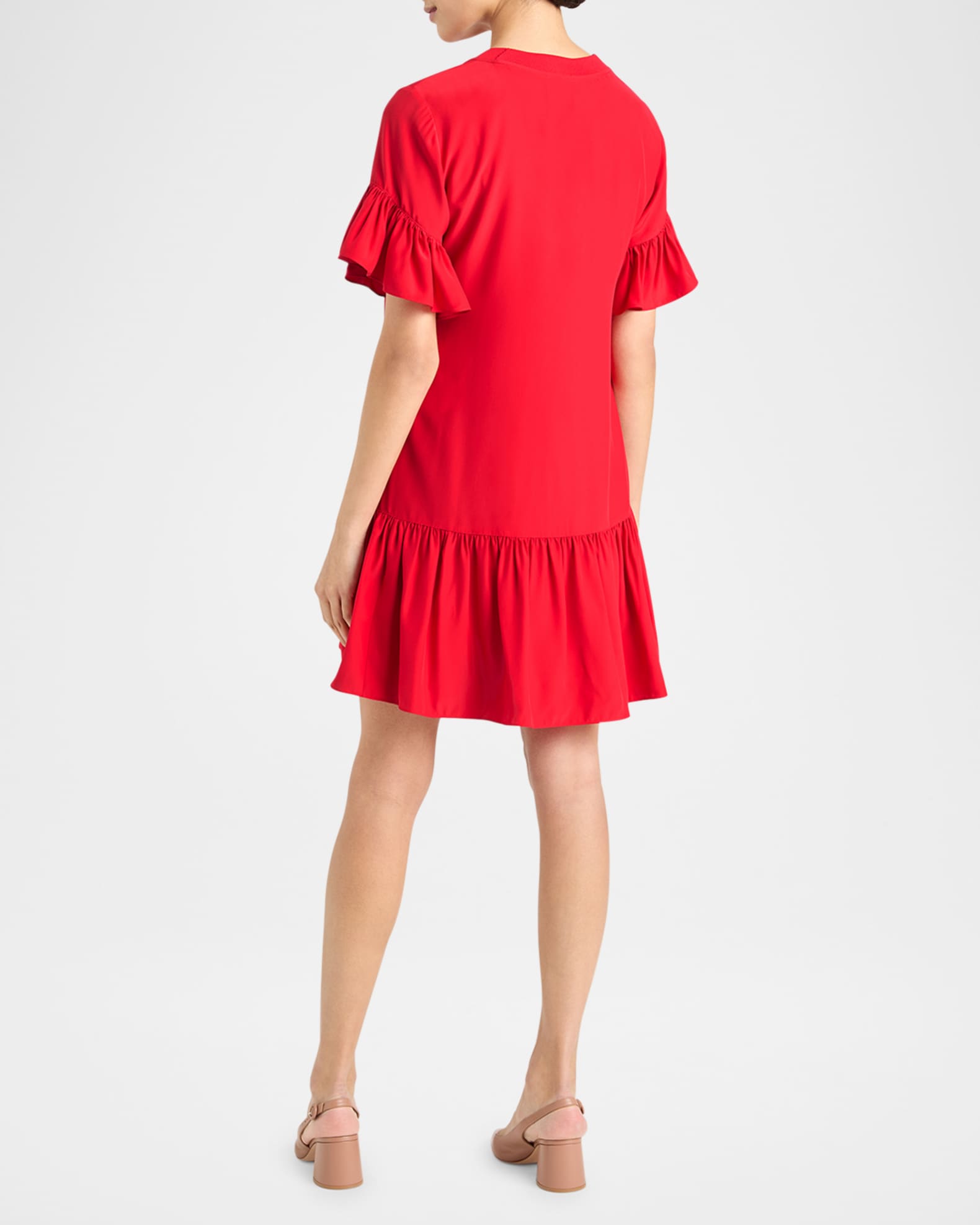 t shirt drop waist dress DROP-WAIST STRAPLESS TWILL DRESS – OAK + FORT USA main image 1