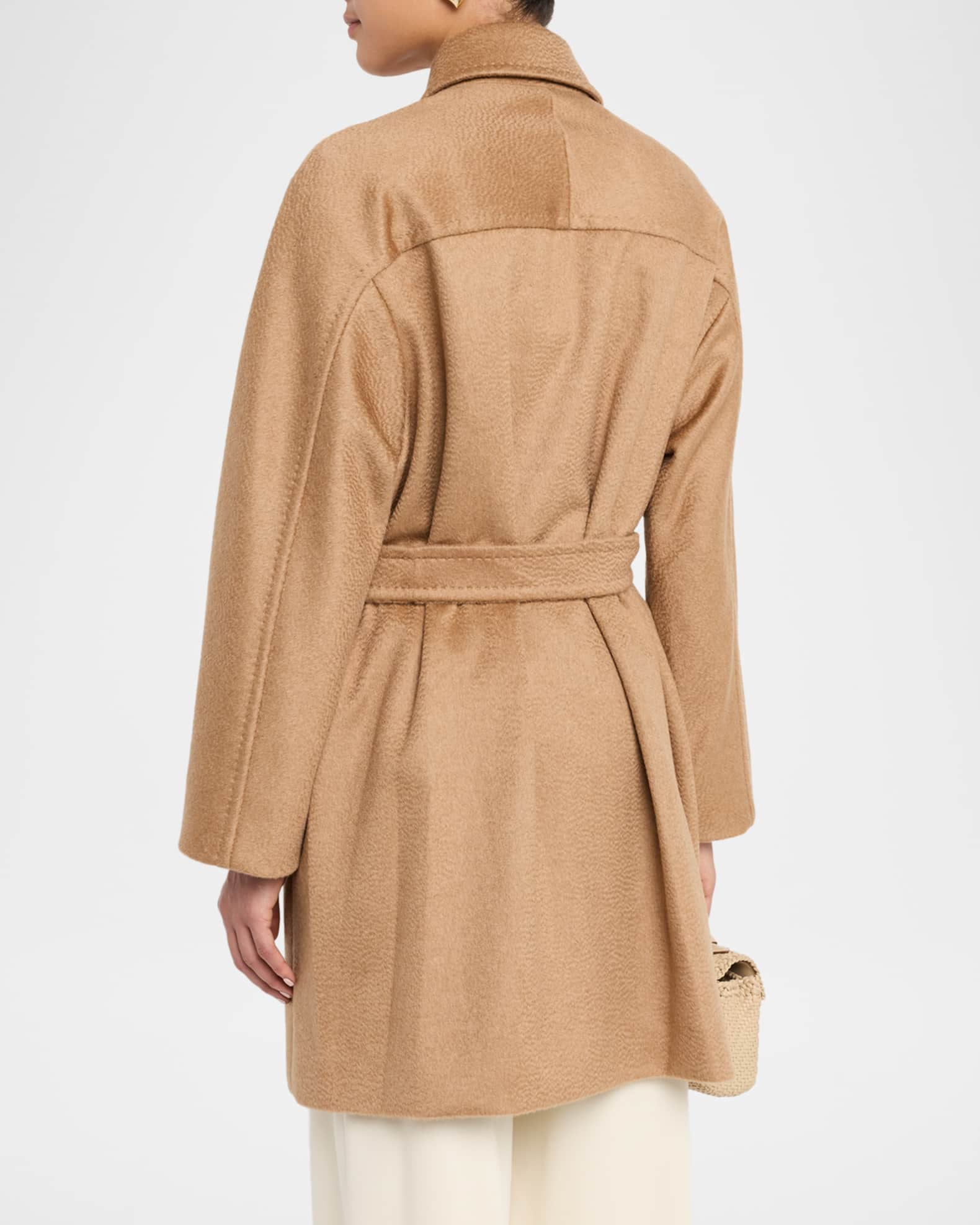 Max Mara Filato Single-Breasted Camel Hair Coat | Neiman Marcus