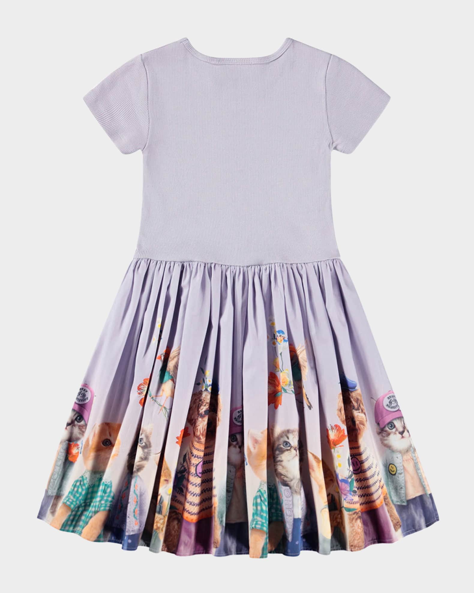 Girl's Cissa Printed Fit & Flare Dress, Size 7-10 1