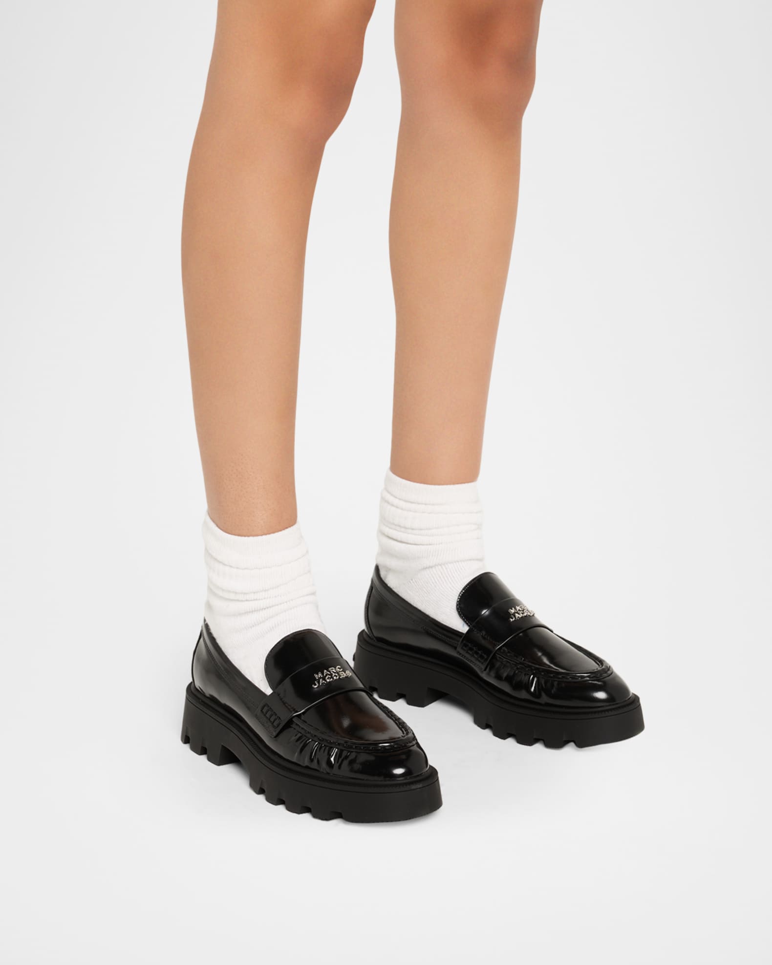Marc Jacobs The Frankie Spazzalato Leather Loafers | Neiman Marcus