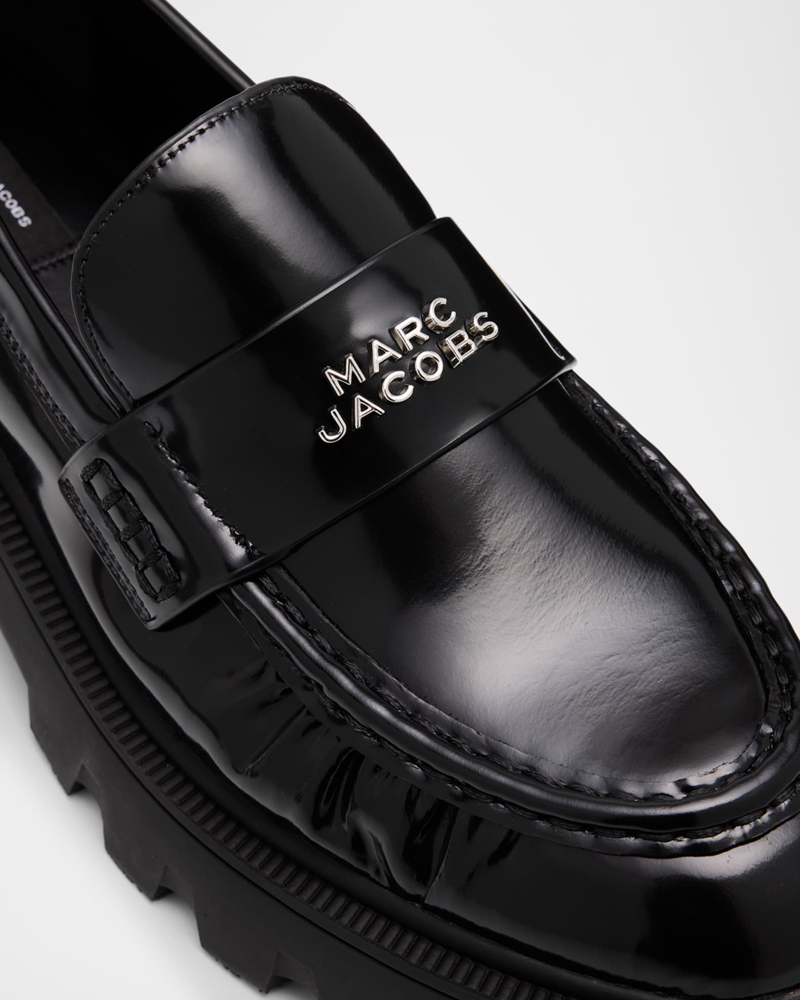 Marc Jacobs The Frankie Spazzalato Leather Loafers | Neiman Marcus