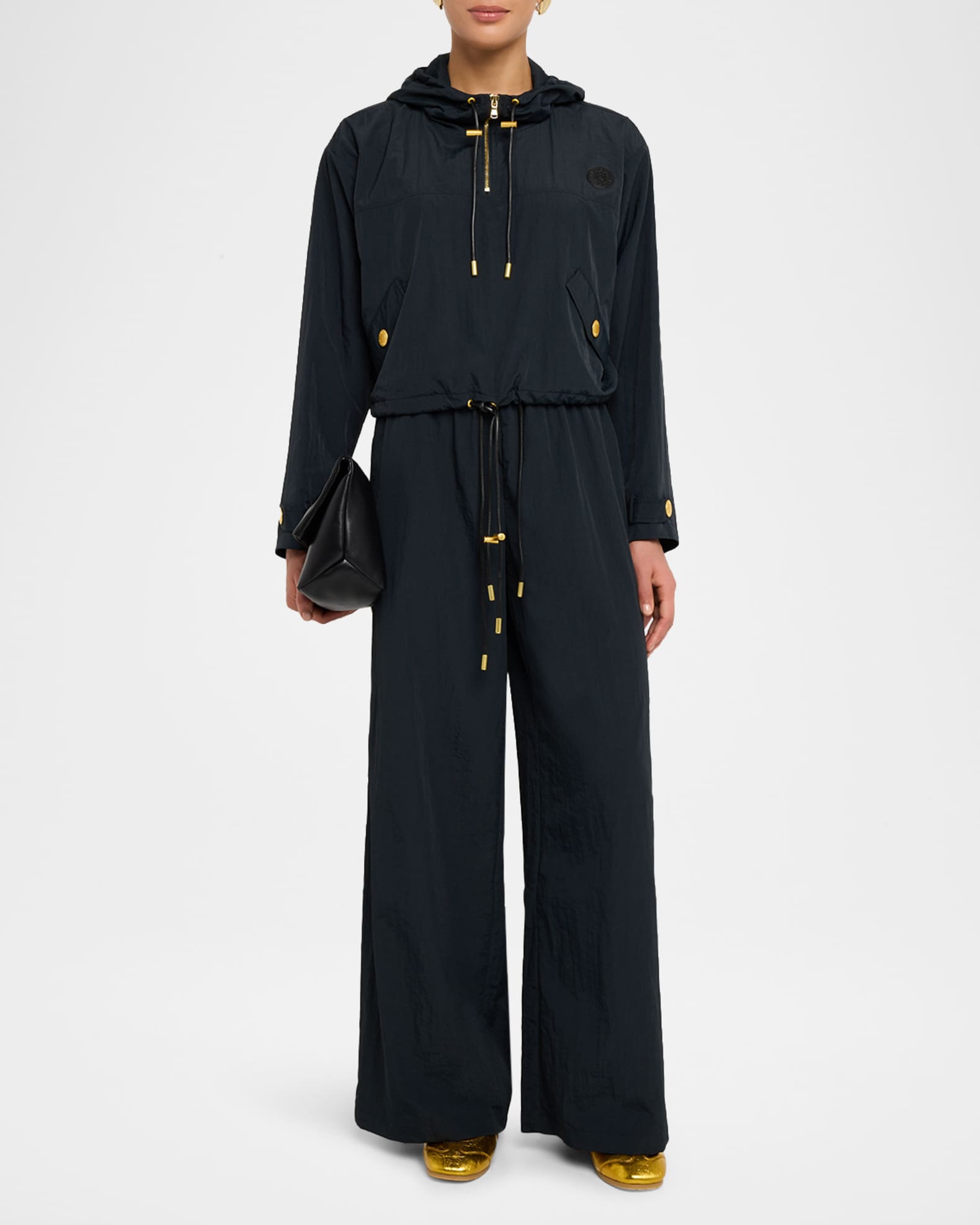 Bronwyn Cropped Water-Repellent Windbreaker 1