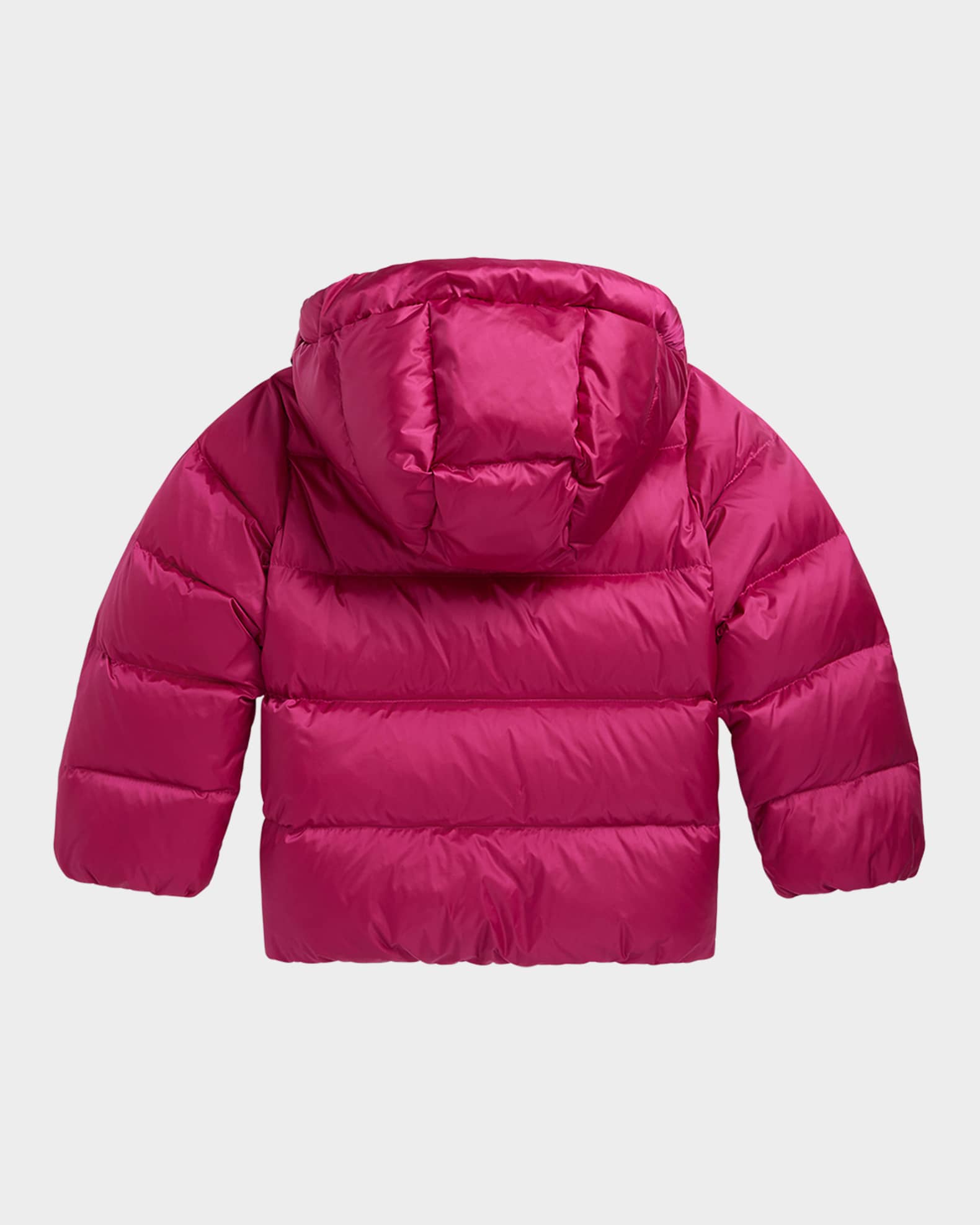 Girl's Carly Metallic Nylon Puffer Down Jacket, Size 2-6 1