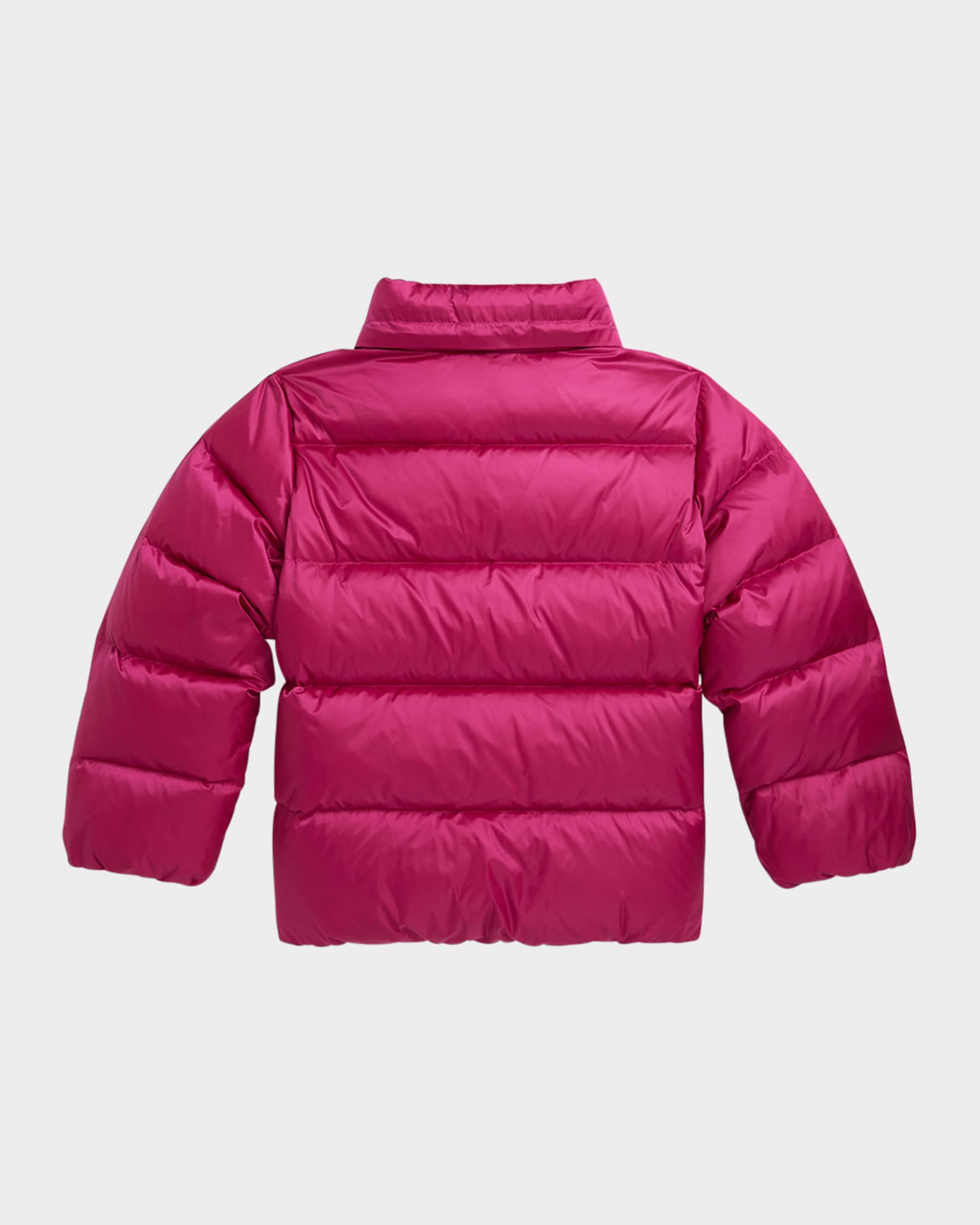 Girl's Carly Metallic Nylon Puffer Down Jacket