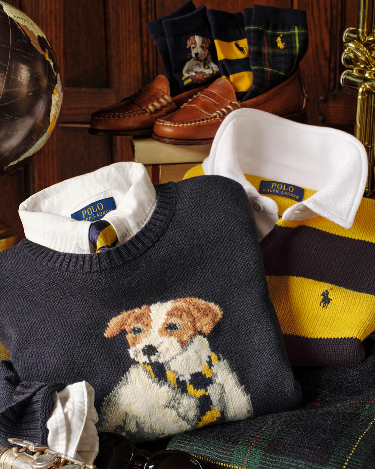 Boy's Dog Intarsia Knit Cotton Crewneck Sweater | Neiman Marcus