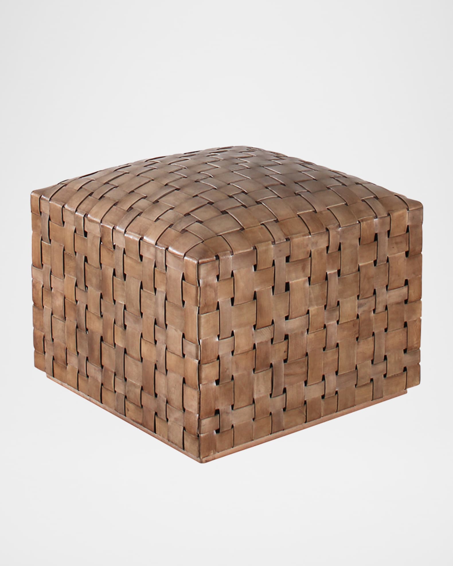 Gramercy Leather Ottoman 0