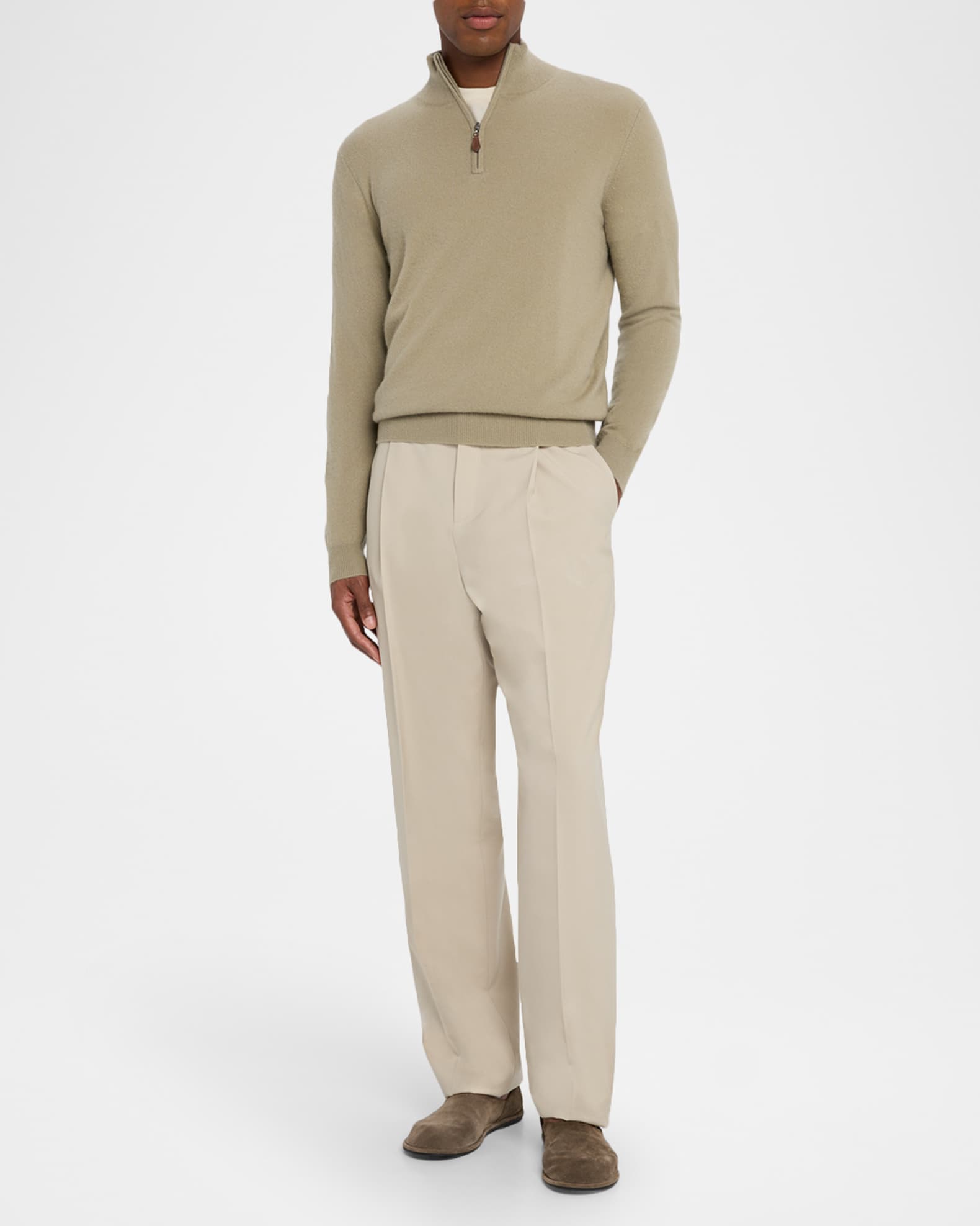 Neiman Marcus Men's Cashmere Quarter-Zip Sweater | Neiman Marcus