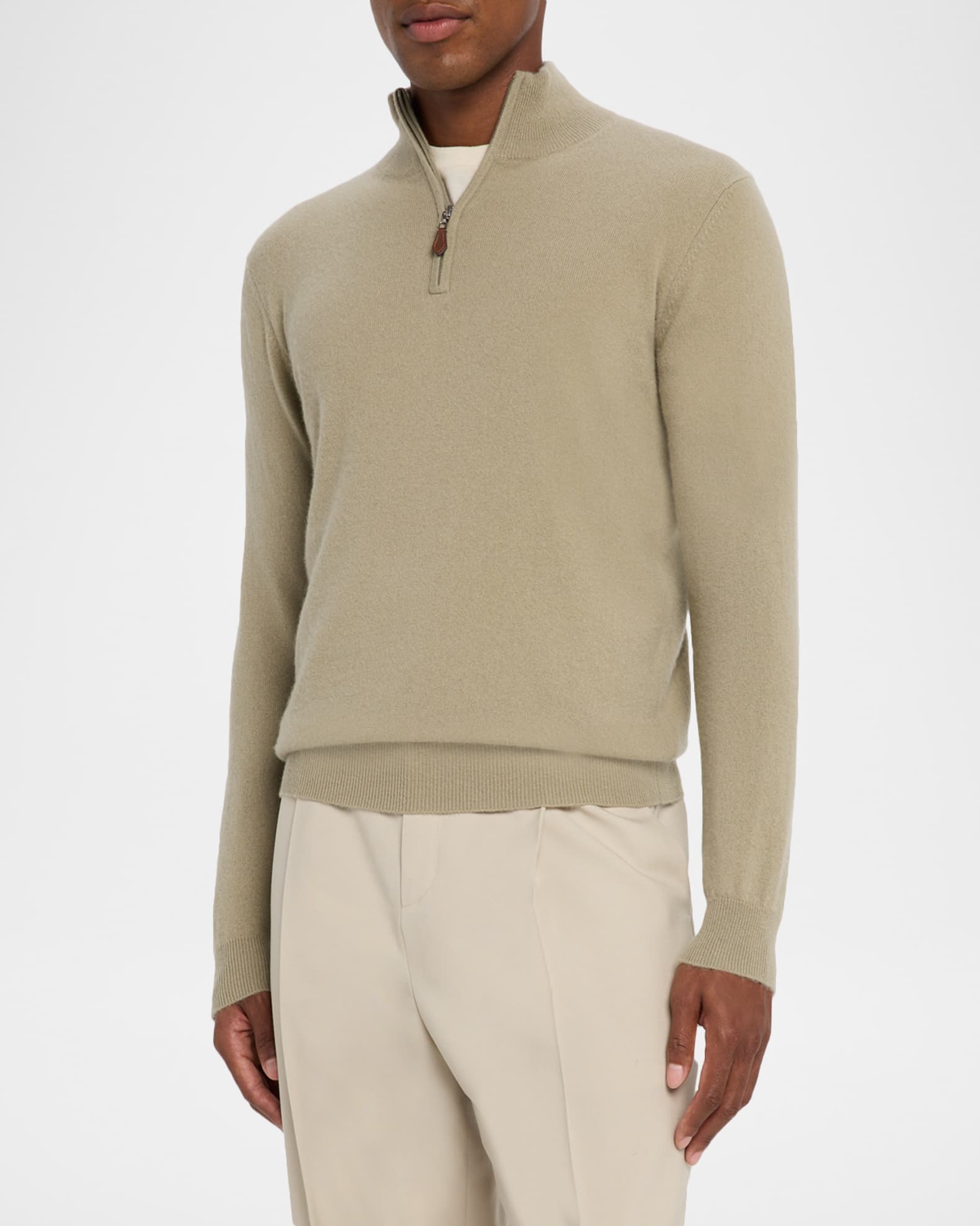 Neiman Marcus Men's Cashmere Quarter-Zip Sweater | Neiman Marcus