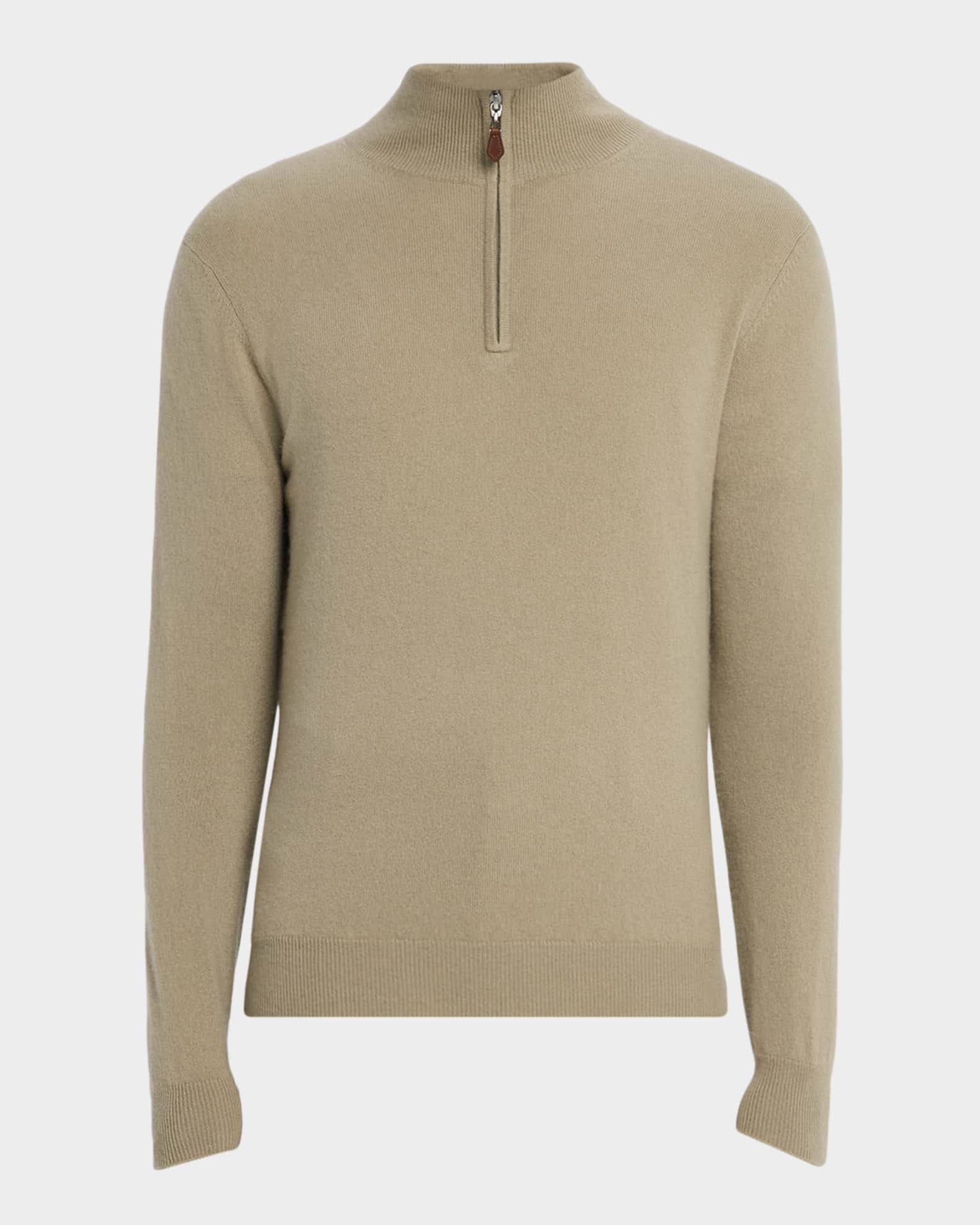 Neiman Marcus Men's Cashmere Quarter-Zip Sweater | Neiman Marcus