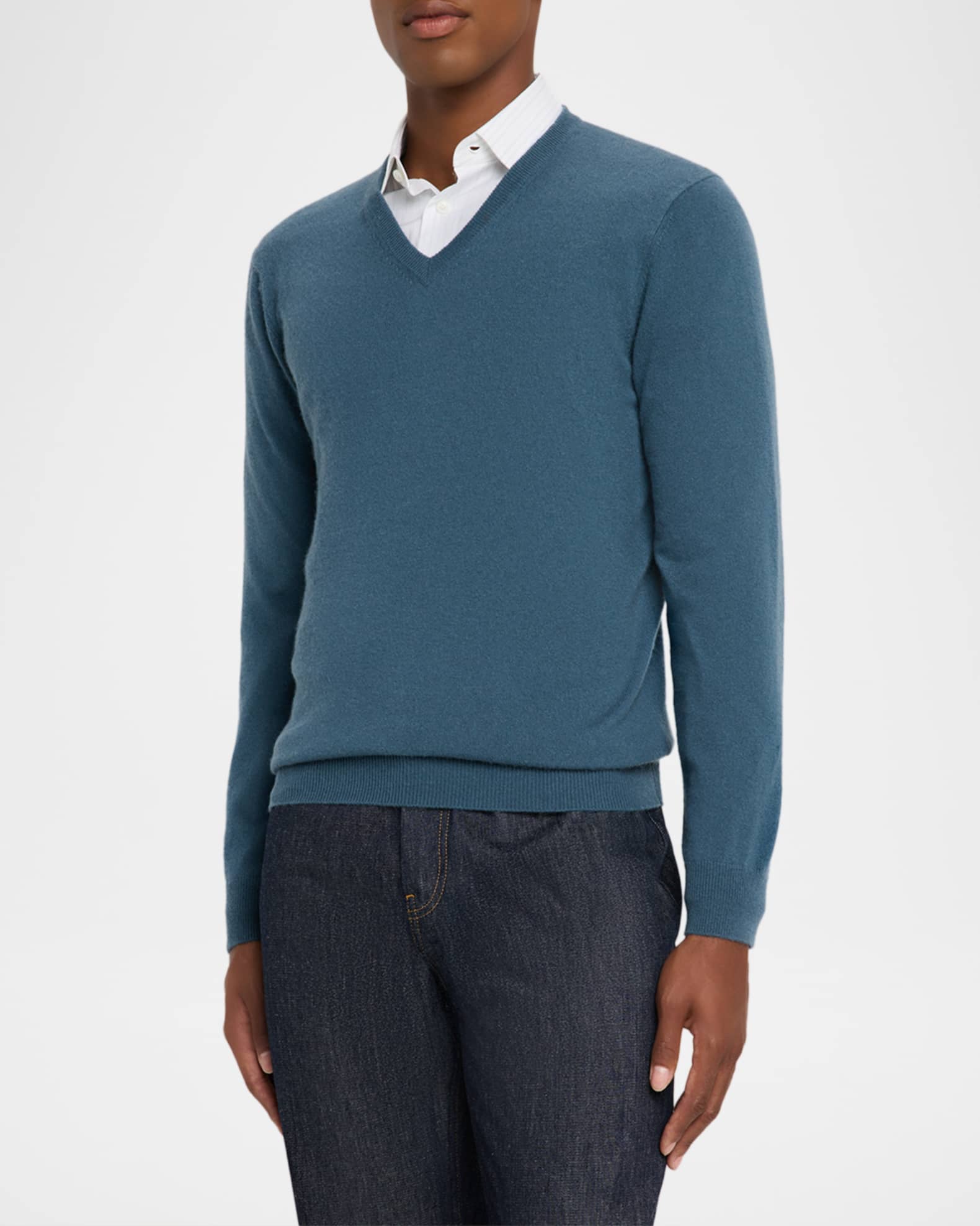 Neiman Marcus Men's Cashmere V-Neck Sweater | Neiman Marcus