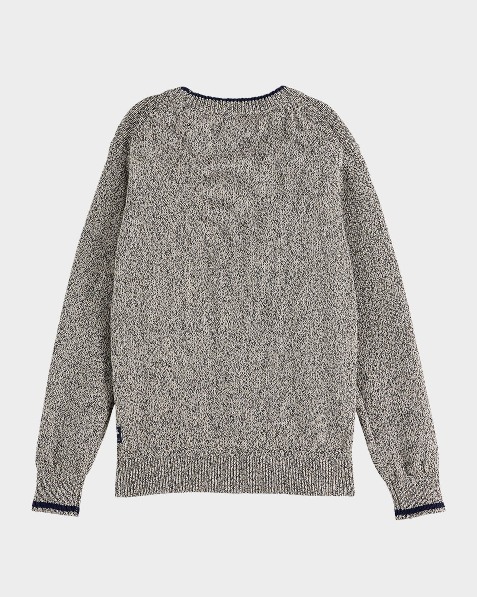 Boy's Melange Knit Crewneck Sweater, Size 4-12 1