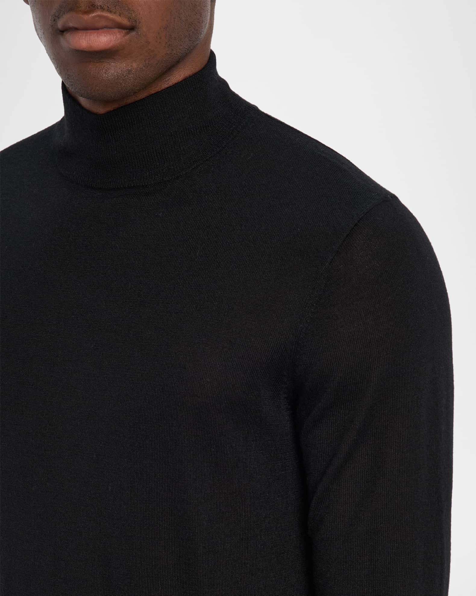 Men's Cashmere and Silk Mock Neck Sweater | Neiman Marcus