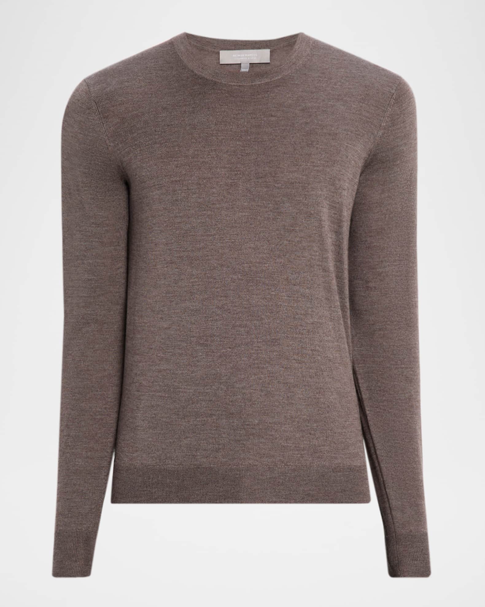 Men's Cashmere and Silk Slim Crewneck Sweater 0