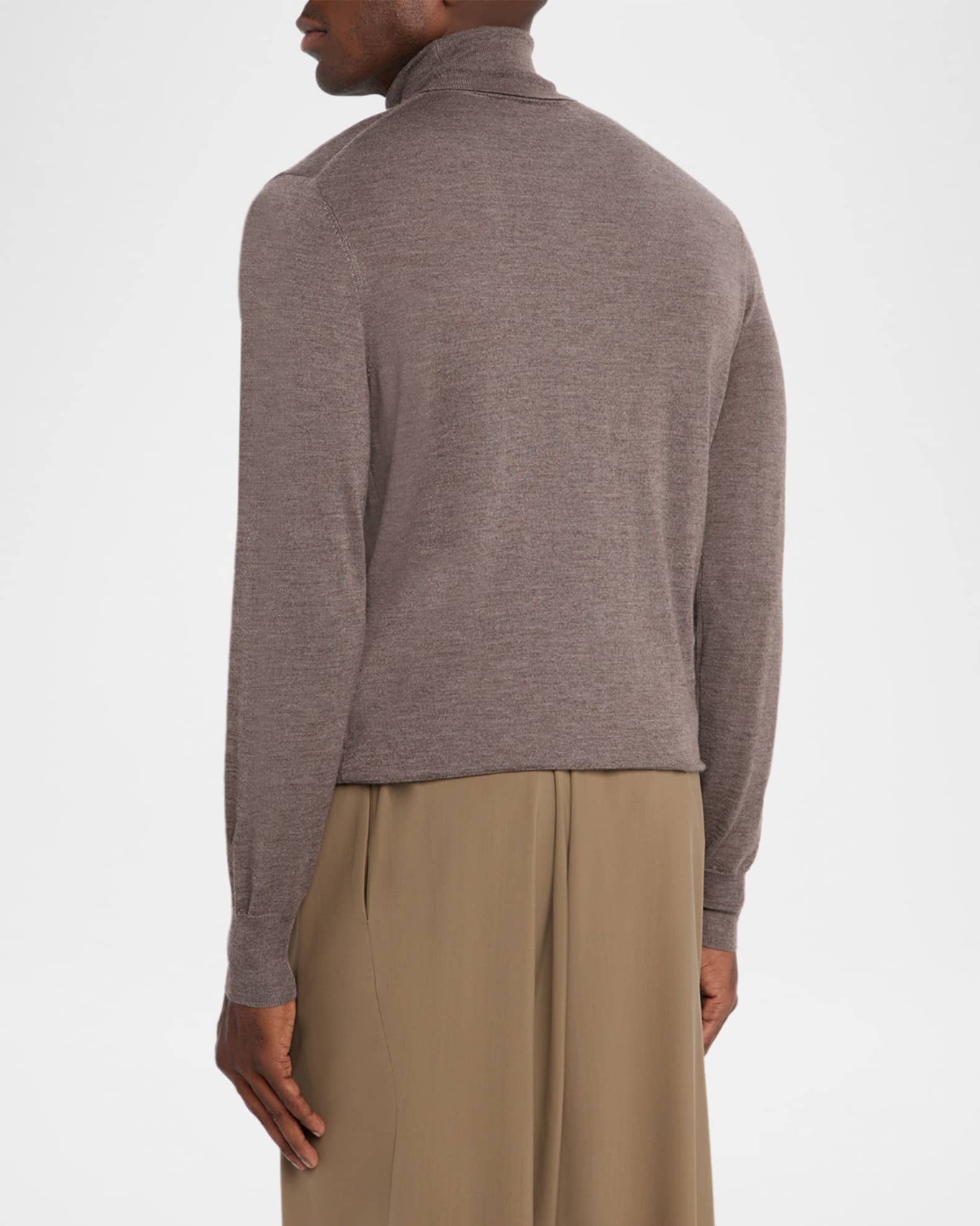 Men's Cashmere and Silk Turtleneck Sweater 1